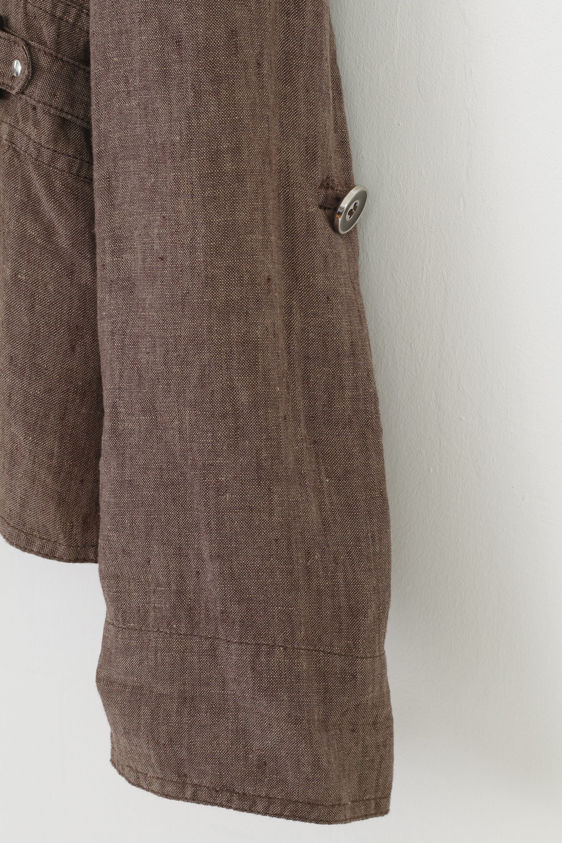 Canda Woman  M Jacket Brown Bottoms Breasted Premium C&A Vintage Top