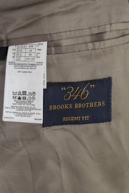 NOUVEAU Brooks Brothers Hommes 44 Blazer Gris À Carreaux Boutonné Regent Fit Lin 346 Veste