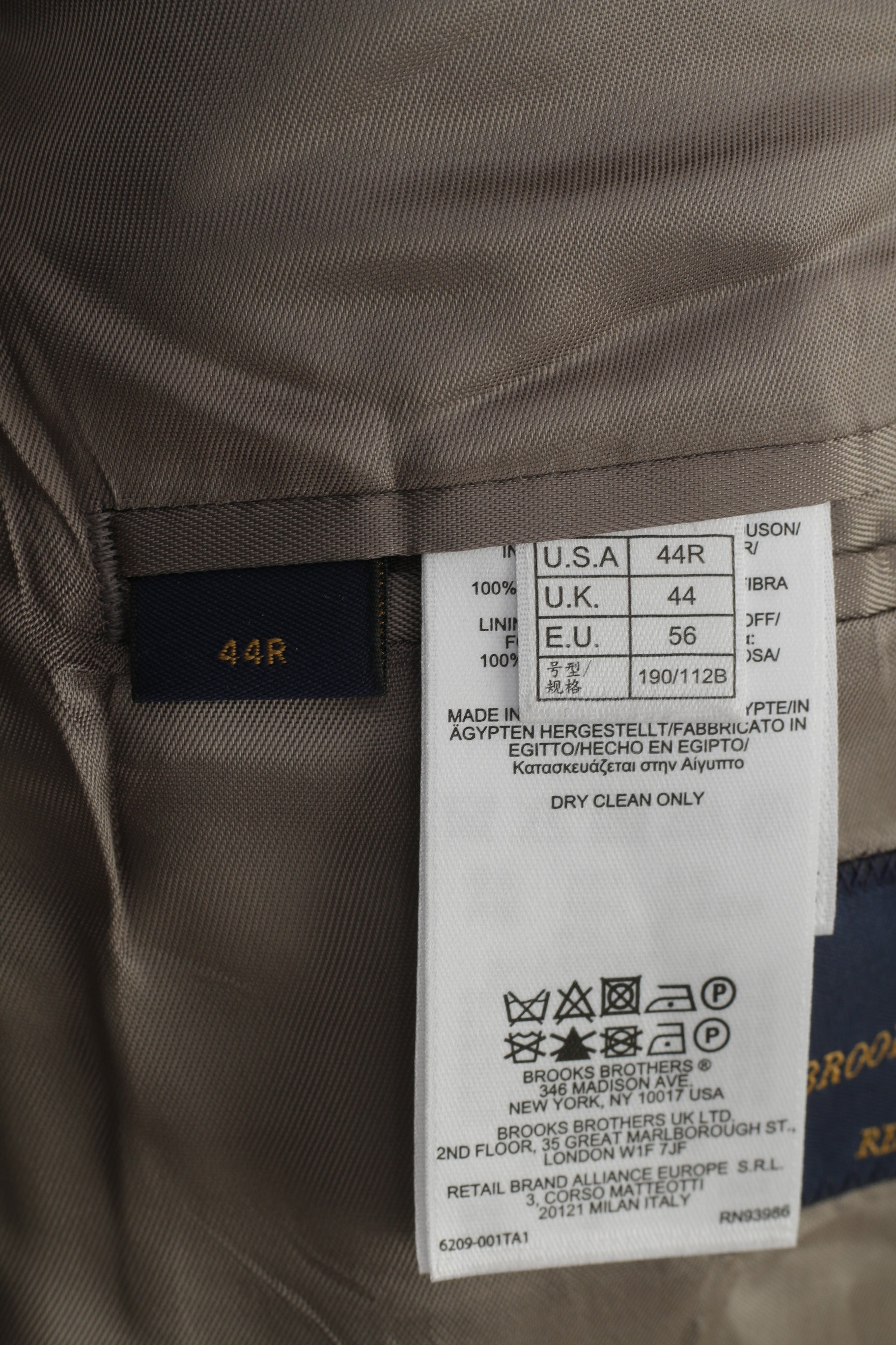 NEW Brooks Brothers Men 44 Blazer Grey Checkered Breasted Regent Fit Linen 346 Jacket