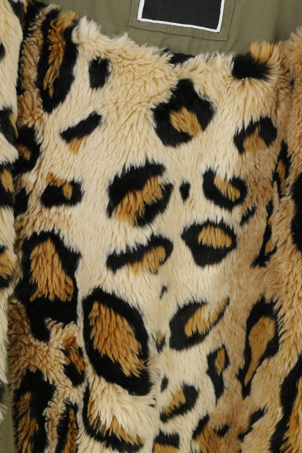 The Superdry Woman 44 M Jacket Khaki Cotton Oversize Padded Hood Vintage Full Zipper Winter Top