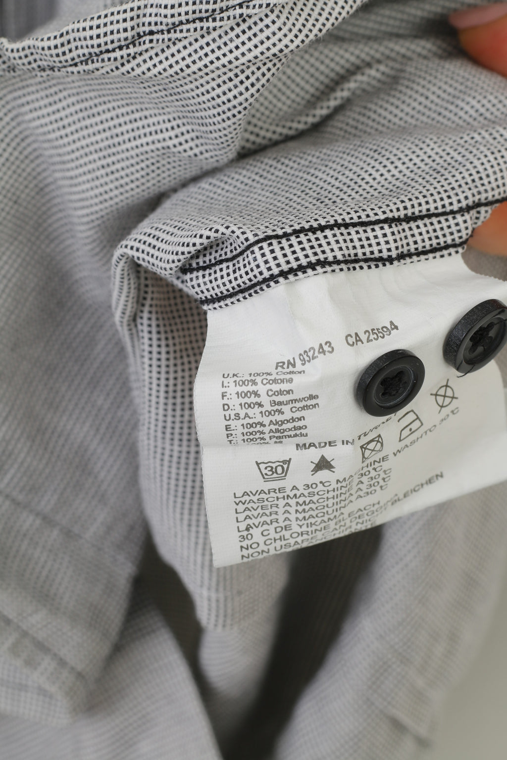 Diesel Men M Casual Shirt White Black Checkered Bottoms Short Sleeve Cotton Top