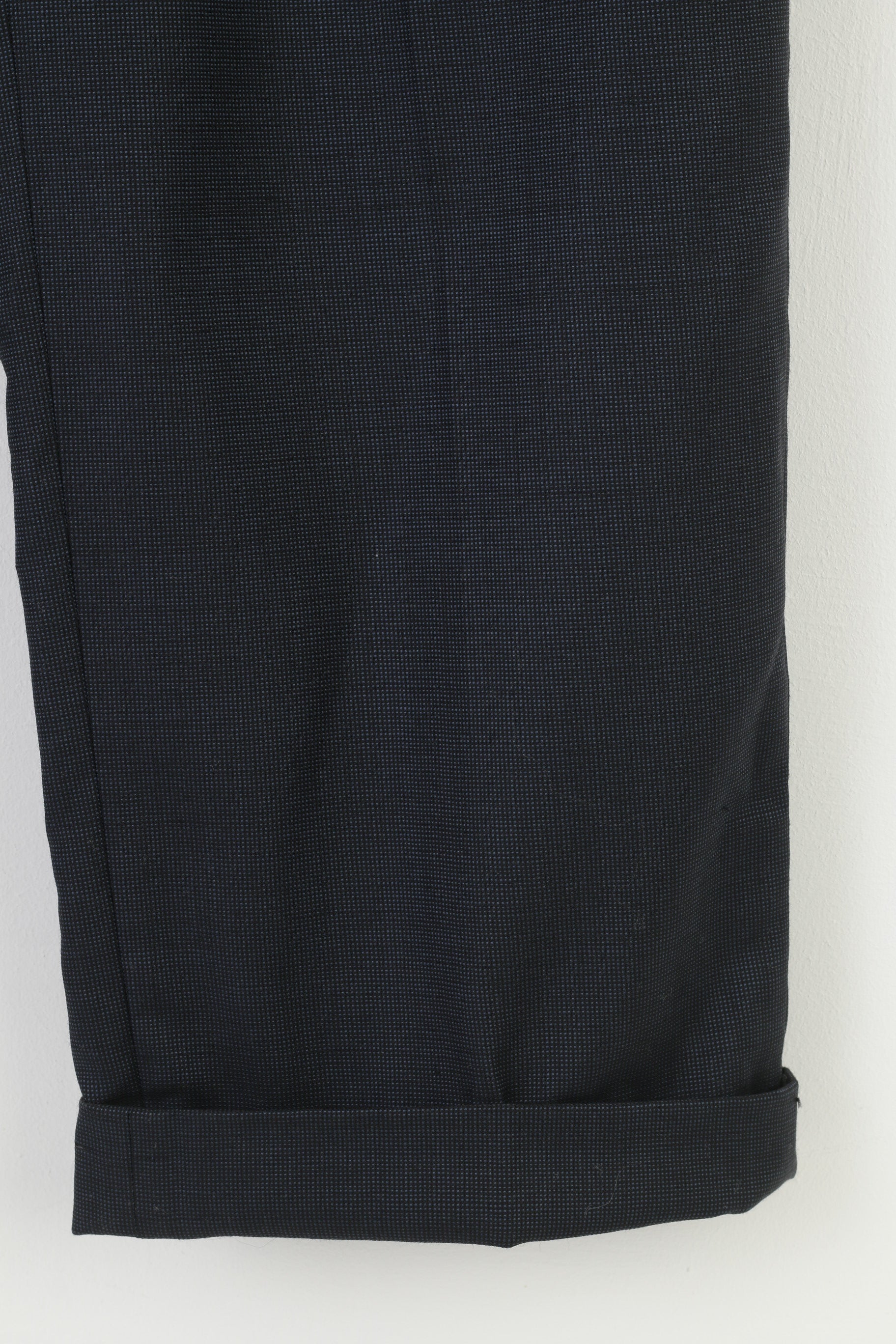 Jaeger Men 50 Trousers Navy Reda Vintage Elegant Wool Navy Suit Pants