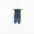 H&M Girls 12-18 M Trousers Jeans Blue Cotton Jogger Pants