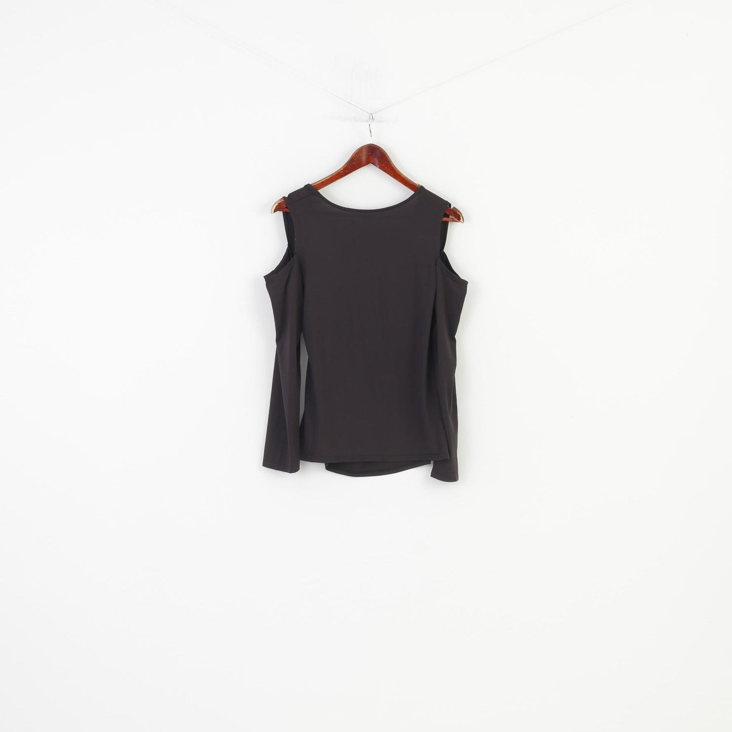 Vintage Woman XXL Shirt Black Sleeveless Shiny Creases Tank Top