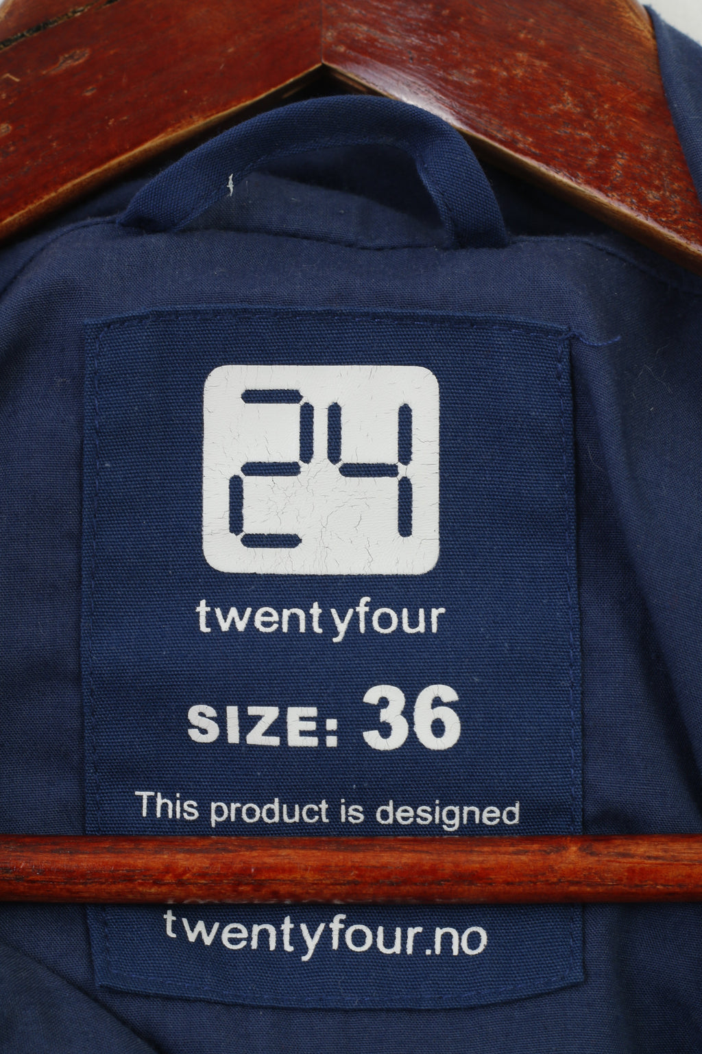 Twenty Four Woman 36 S Jacket Zip Neck Navy Hood Pockets Zipper On The Side Vintage Top