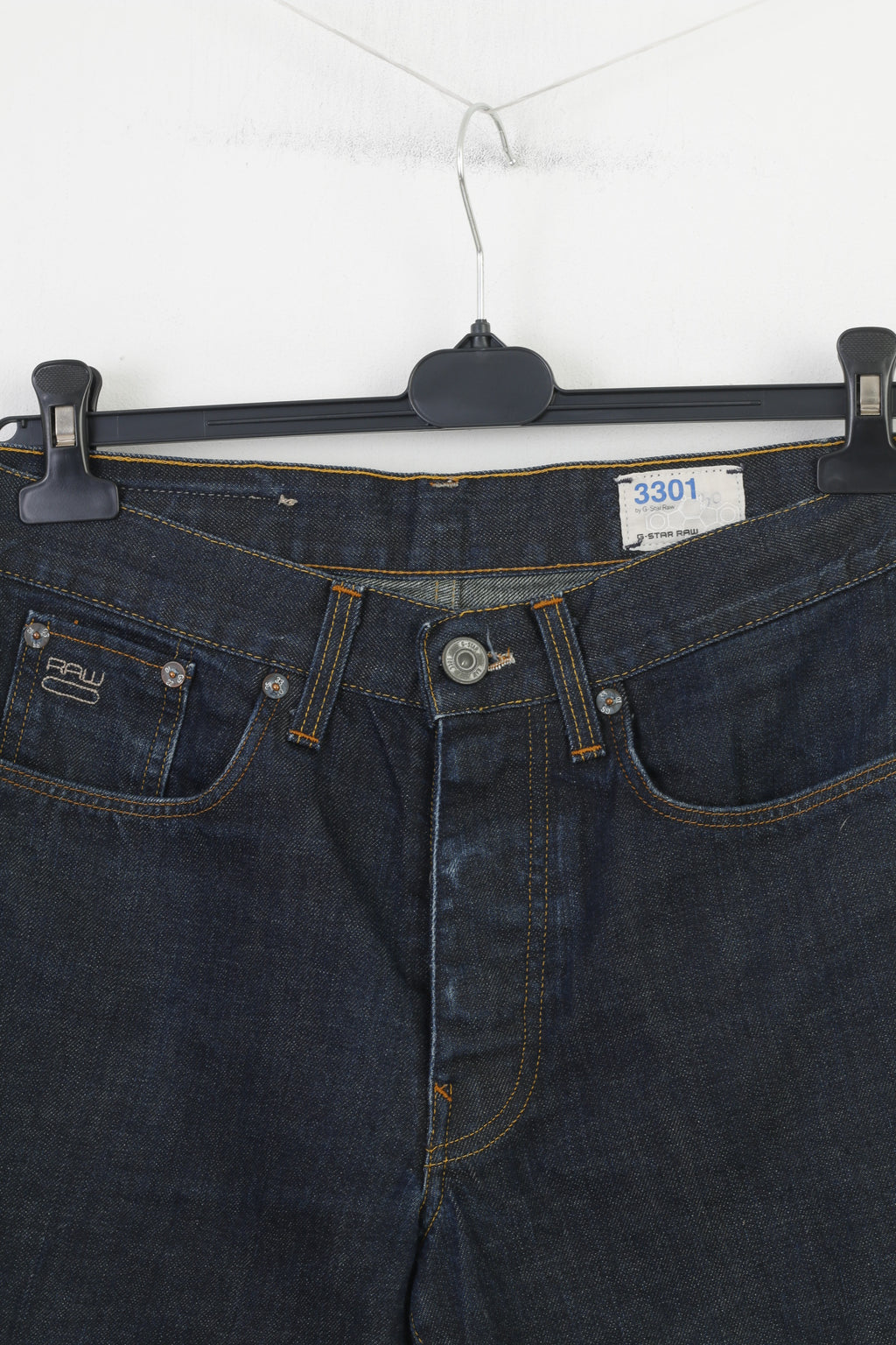 Pantaloni G-Star Raw da uomo 30 Jeans Pantaloni classici in cotone blu scuro