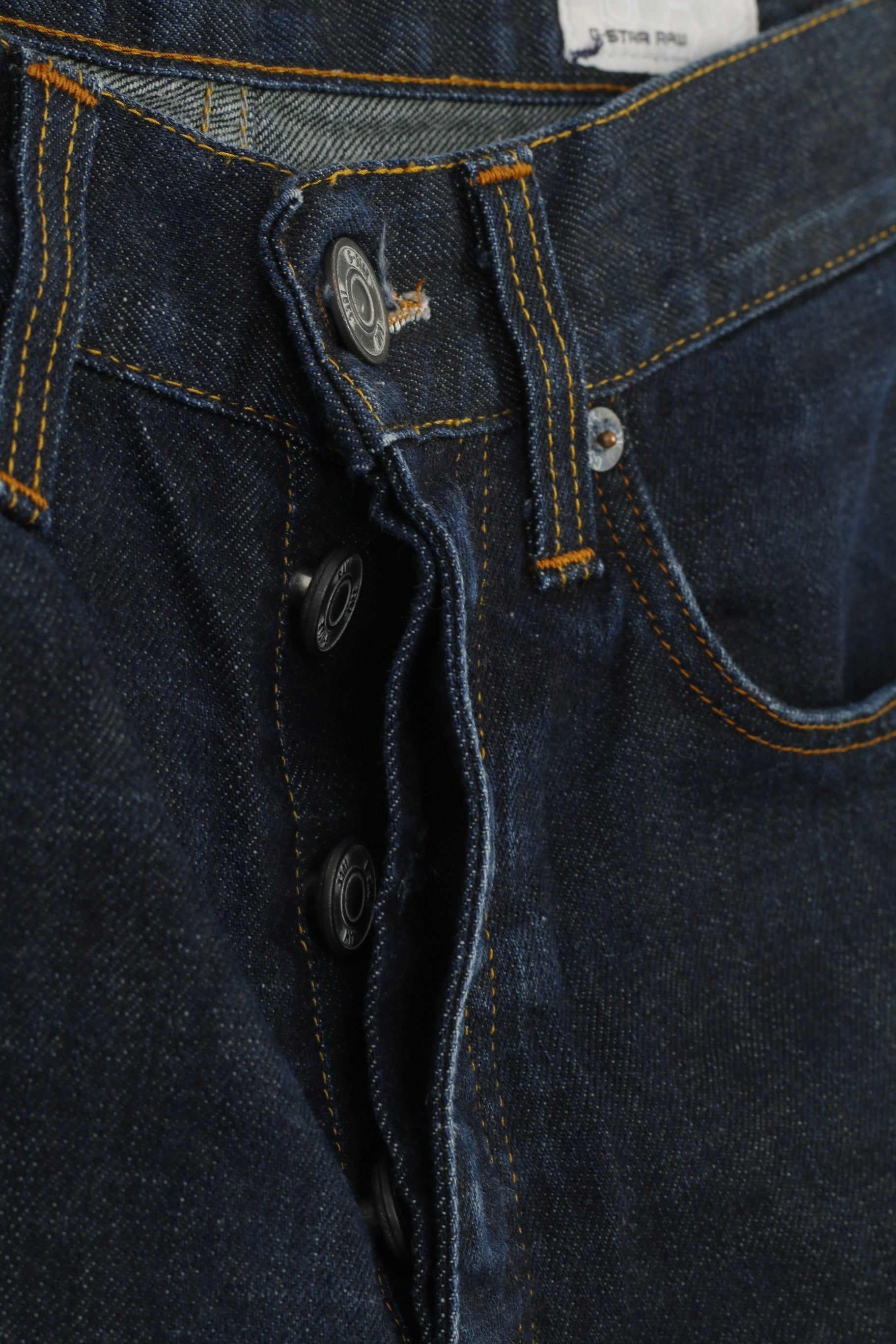 G-Star Raw Men 30 Trousers Jeans Navy Cotton Classic Bottoms Pants