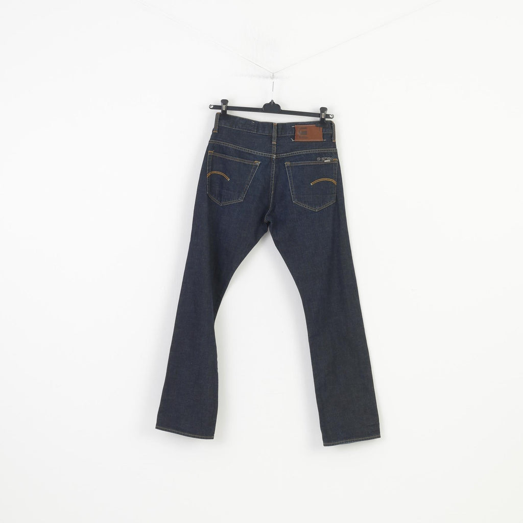 Pantaloni G-Star Raw da uomo 30 Jeans Pantaloni classici in cotone blu scuro