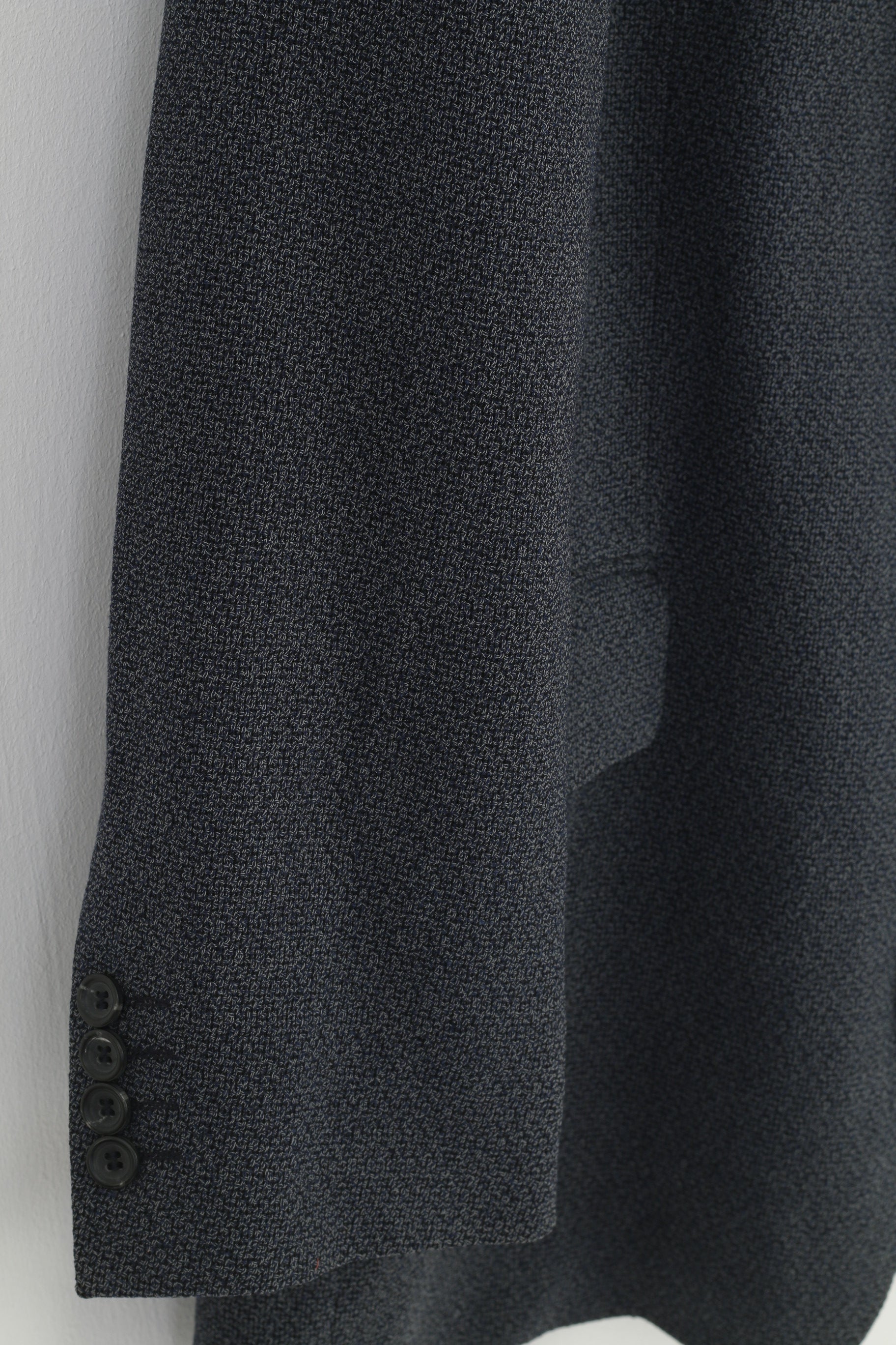 Tules Men 52 42  Blazer Vintage Italy Wool Navy Single Breasted Flamenco Jacket