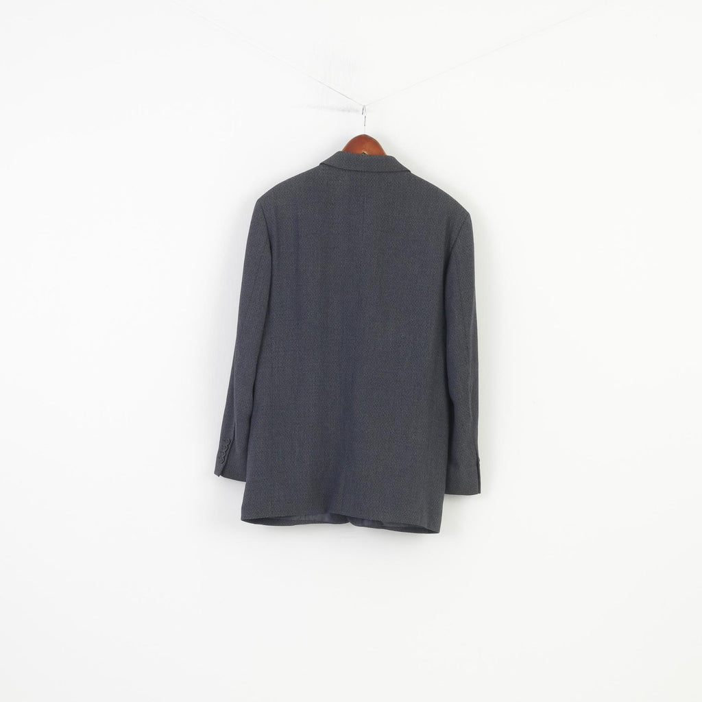 Tules Men 52 42  Blazer Vintage Italy Wool Navy Single Breasted Flamenco Jacket