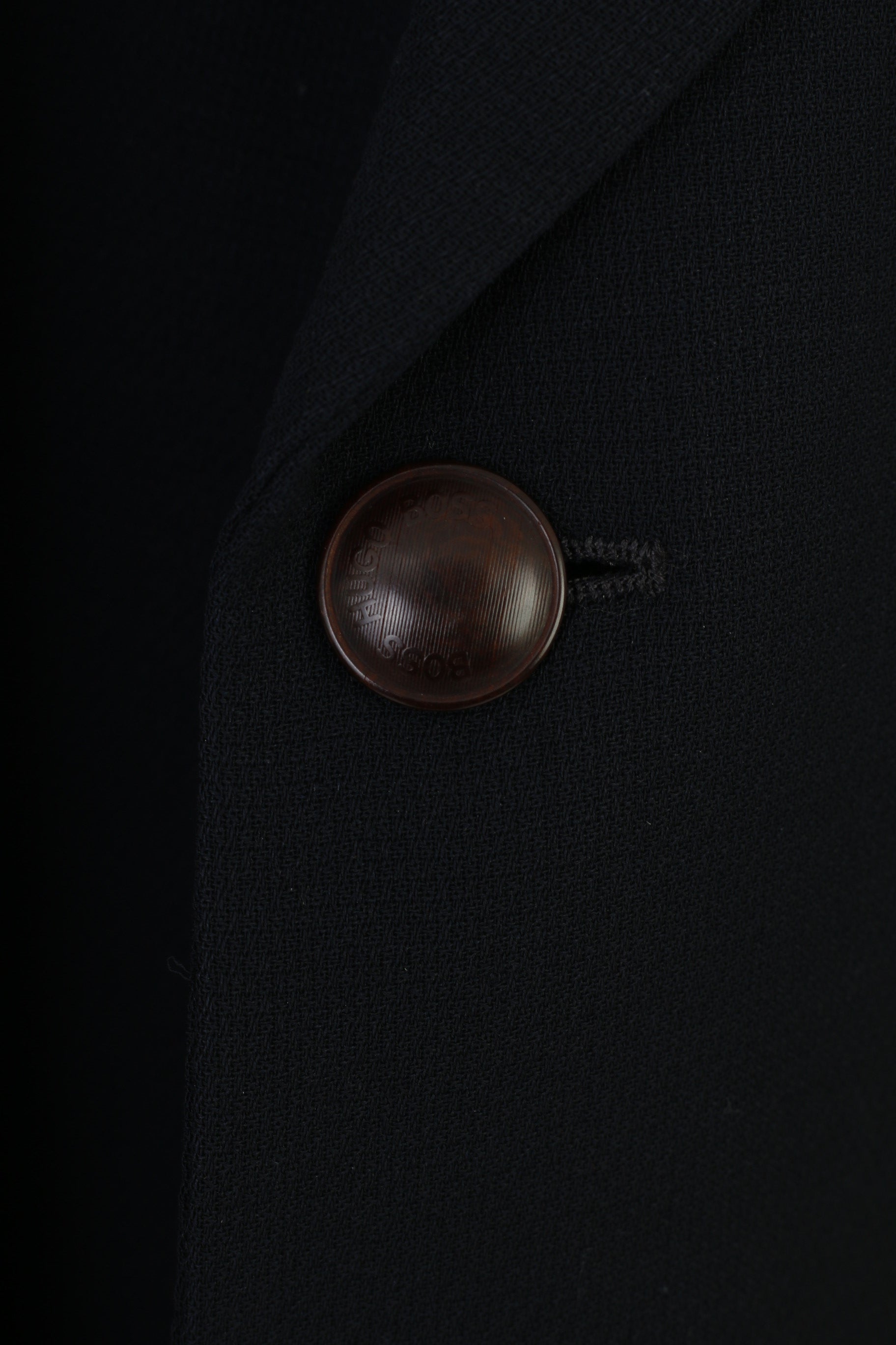 Hugo Boss Men 58 Blazer Navy Elegant Super 100 Wool Bottoms Jacket