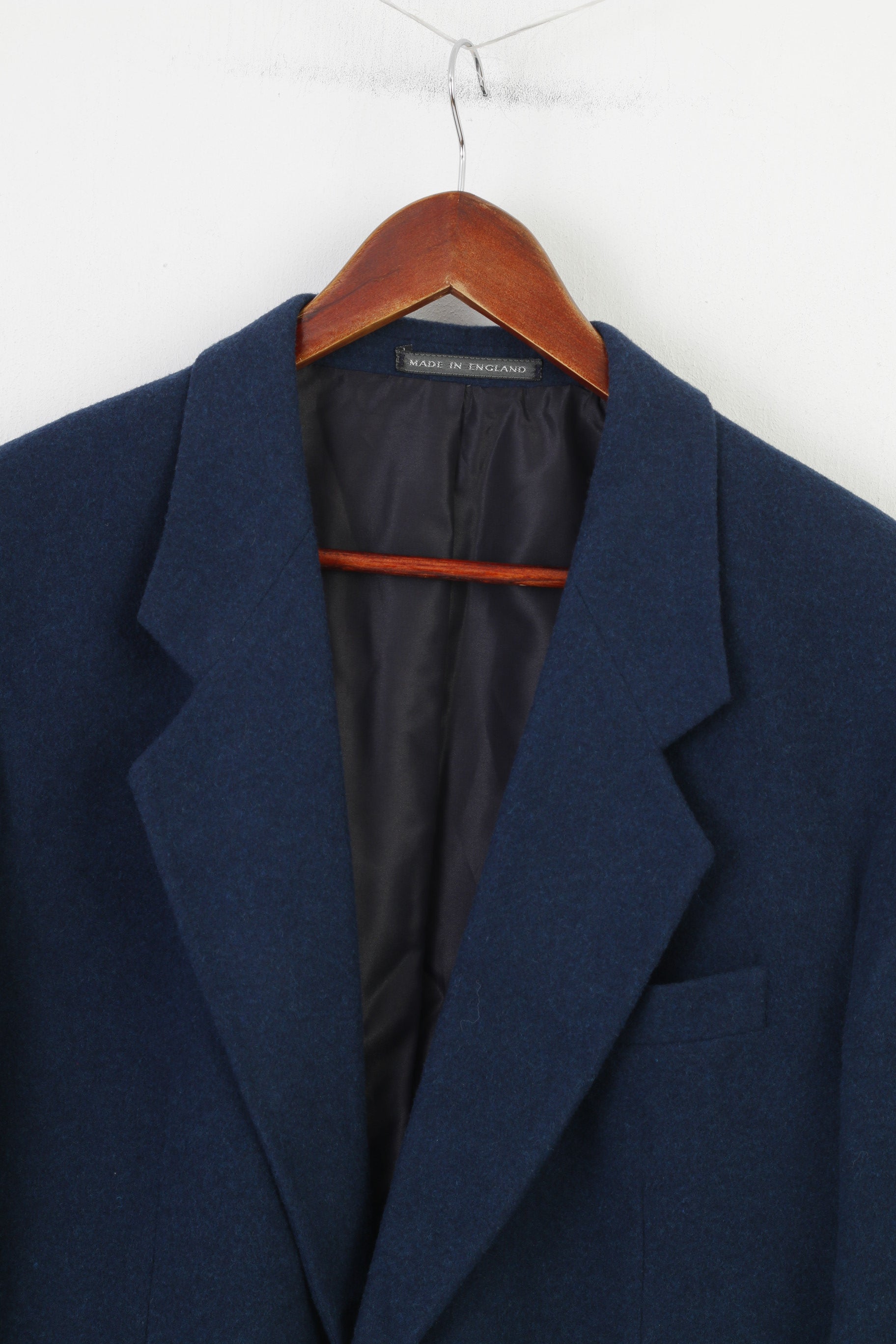 Lincroft Men 40 Blazer Navy Wool Single Breasted  Soft Elegant Made in England Quality Jacket