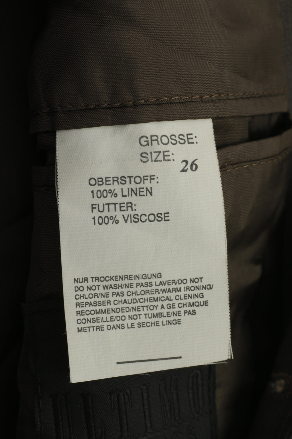 Ultimo Men 26 40 Blazer Grey Breasted Bottoms Classics Santomia Super 100's Linen Jacket