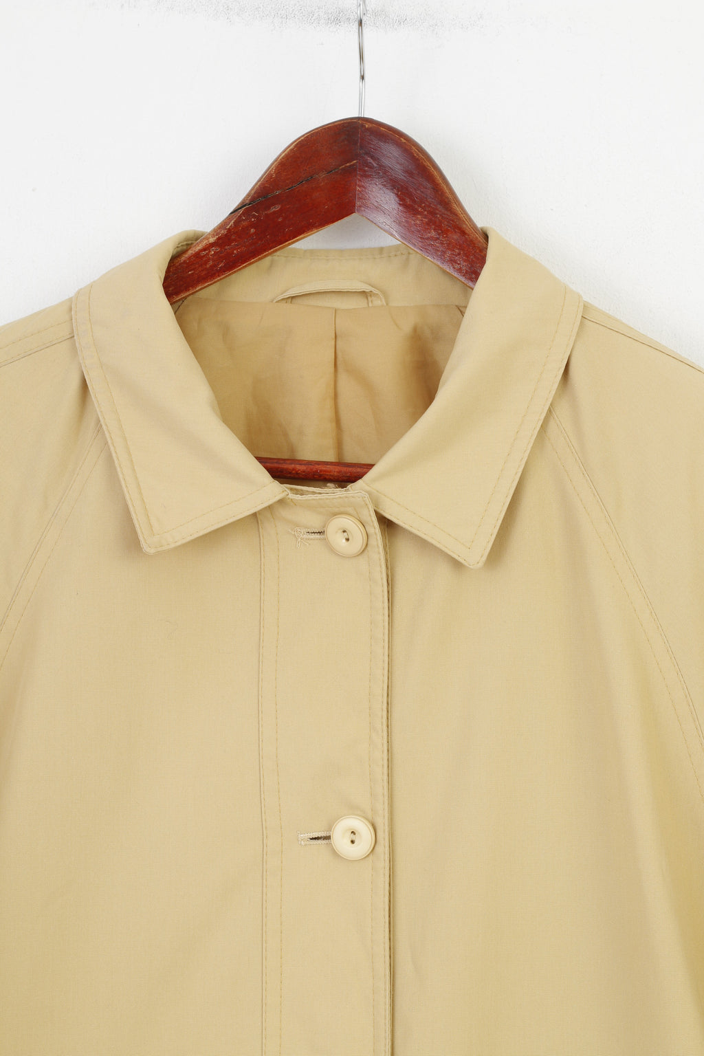 Dannimac Woman M Jacket Bottoms Cream Classic Collar Vintage Top