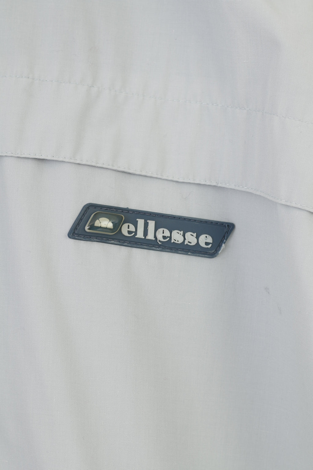Ellesse Woman 12 M Jacket Zip Neck Grey Hood Pocket Spot Vintage Top
