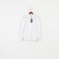  NEW Mulberry Woman 12 L Casual Shirt White Long Sleeve Elegant Collar Top