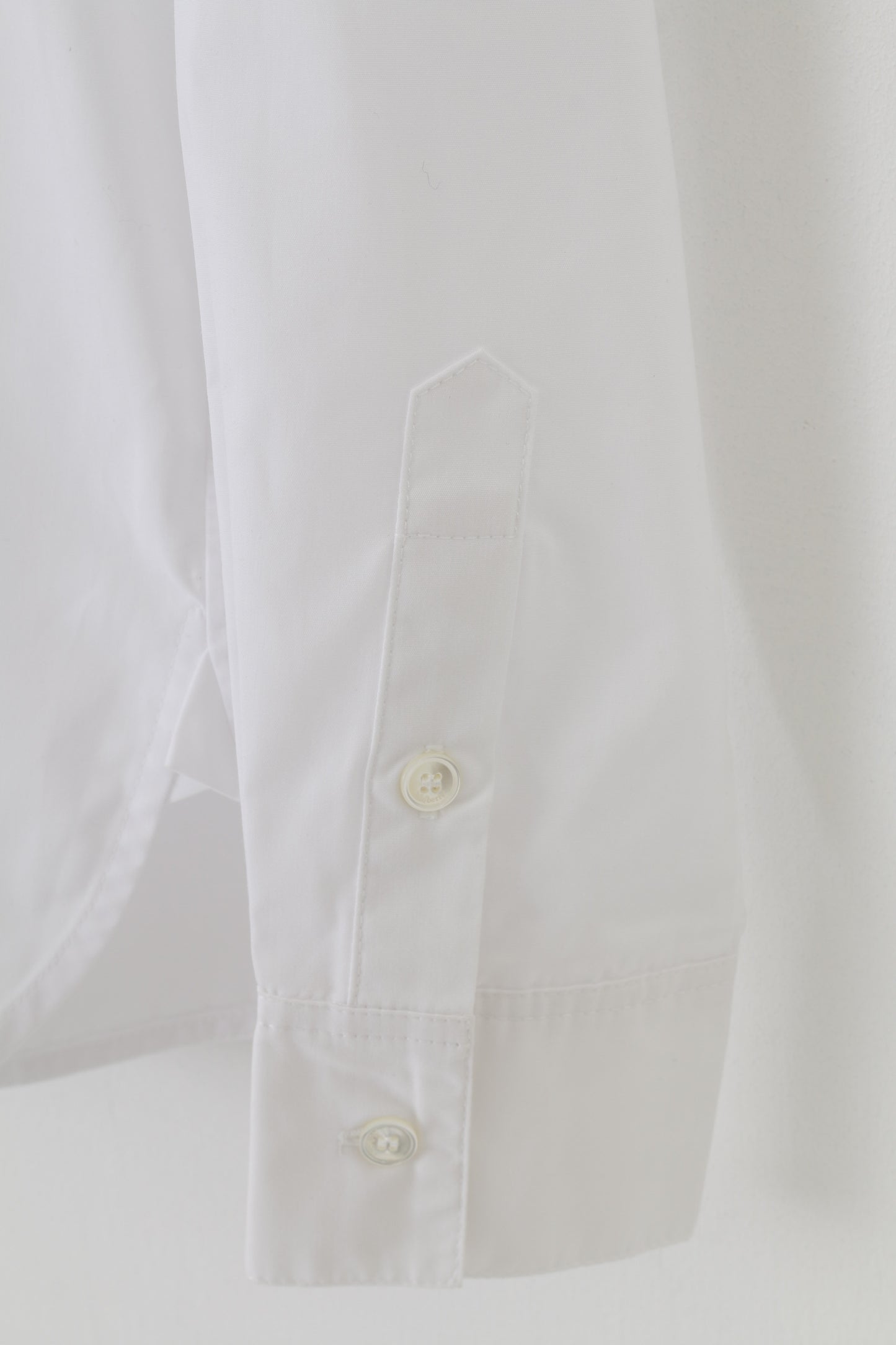 NUOVA camicia casual da donna Mulberry 12 L Top bianco con colletto elegante a maniche lunghe