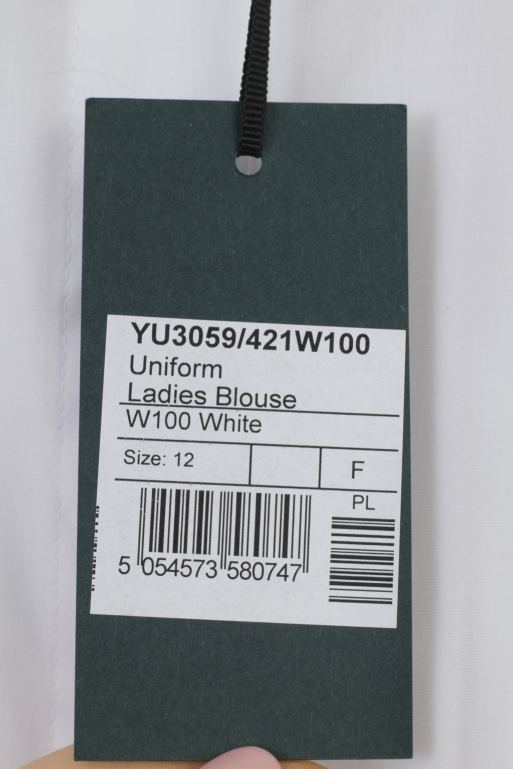 NOUVEAU Mulberry Femme 12 L Chemise Décontractée Blanc Manches Longues Col Élégant Haut