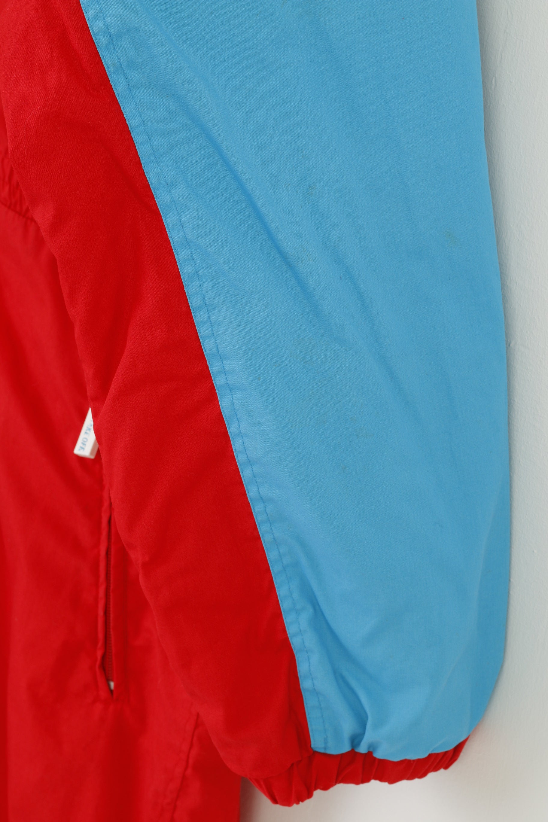 Take Off Men 54 L Ski Suit One Piece Red Retro Vintage Winter Full Zipper Snowsuit