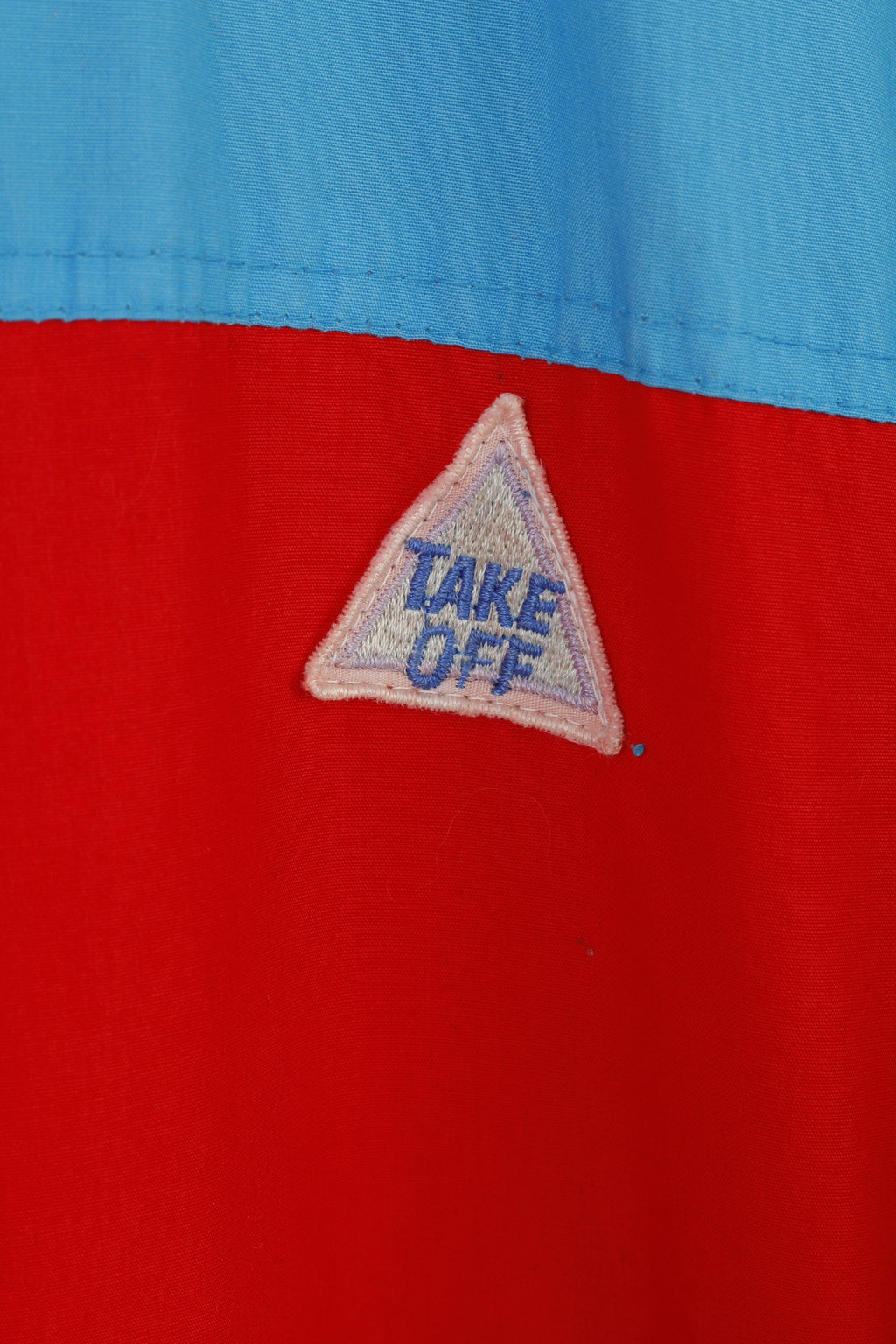 Take Off Men 54 L Ski Suit One Piece Red Retro Vintage Winter Full Zipper Snowsuit