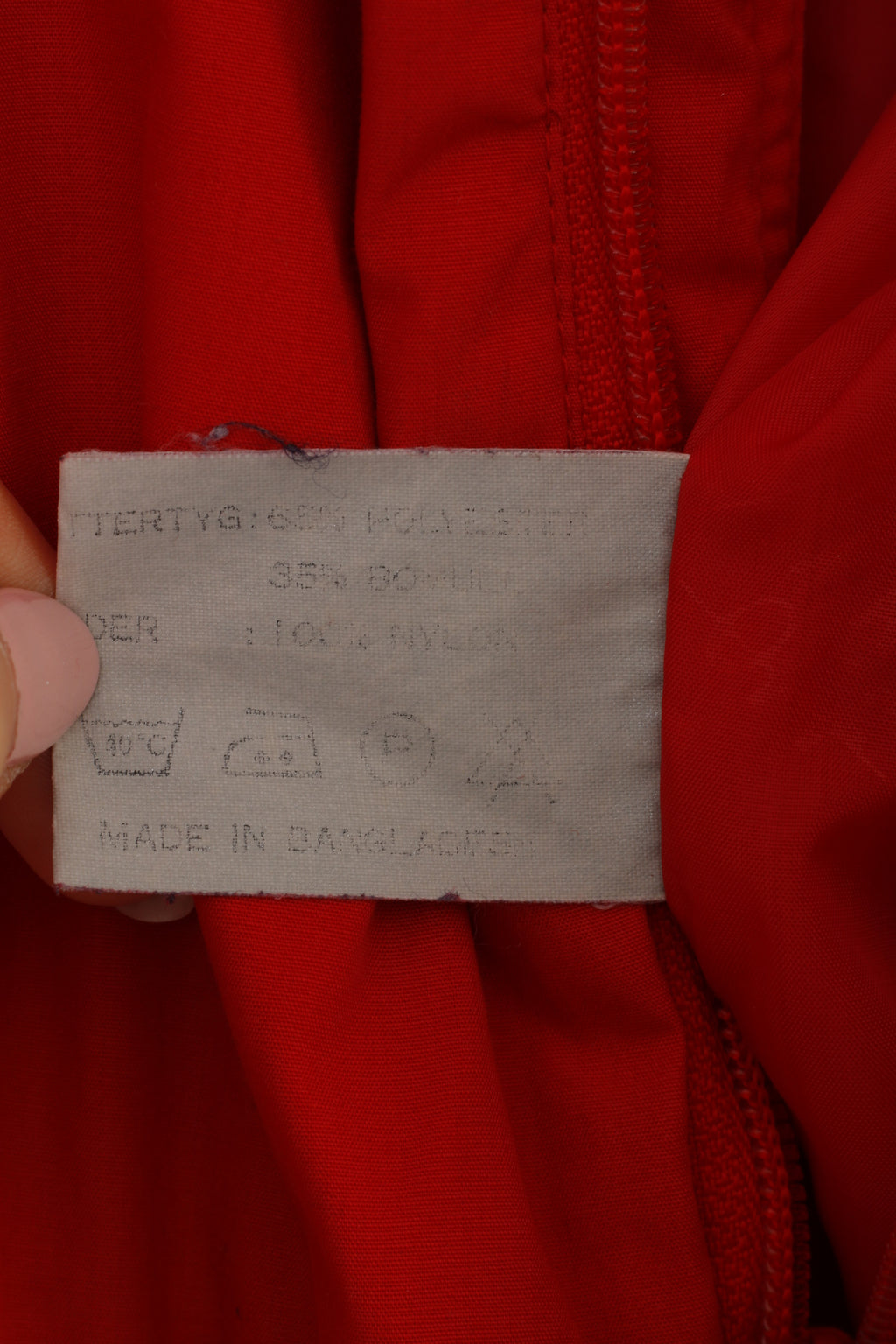 Take Off Men 54 L Ski Suit One Piece Red Retro Vintage Winter Full Zipper Snowsuit