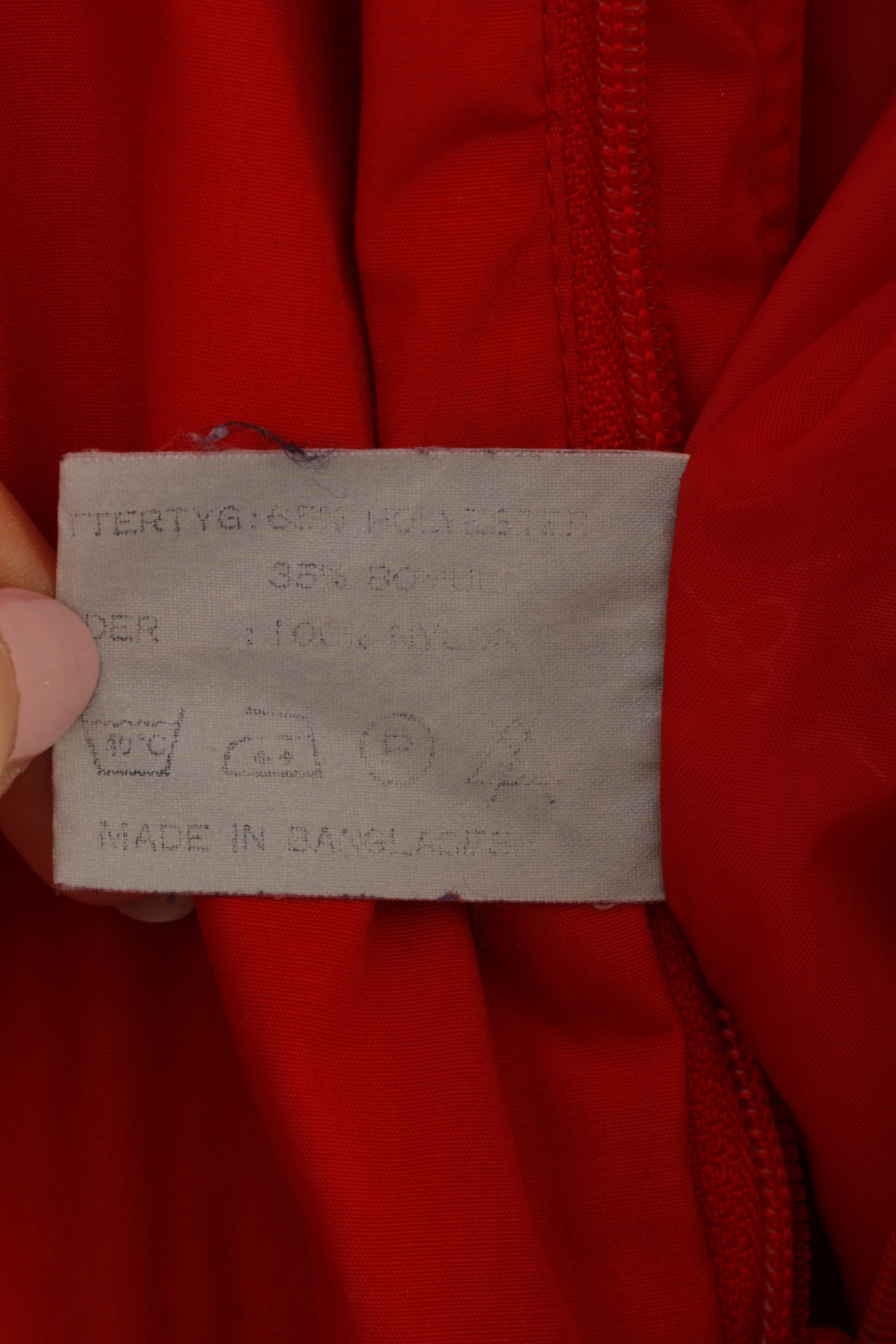 Take Off Men 54 L Ski Suit One Piece Red Retro Vintage Winter Full Zipper Snowsuit