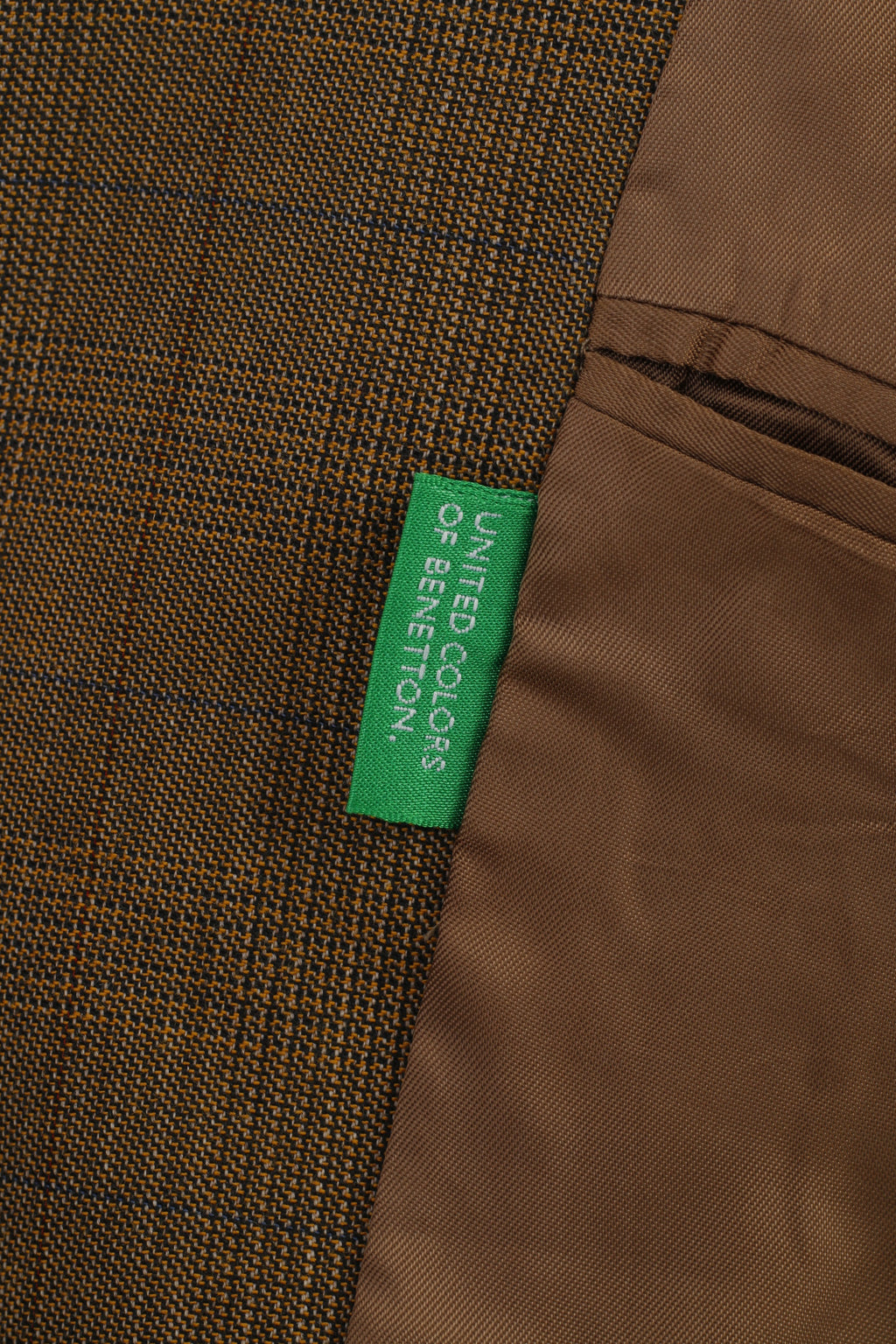 United Colors Of Benetton Uomo 44 54 Blazer Giacca monopetto elegante in cotone marrone