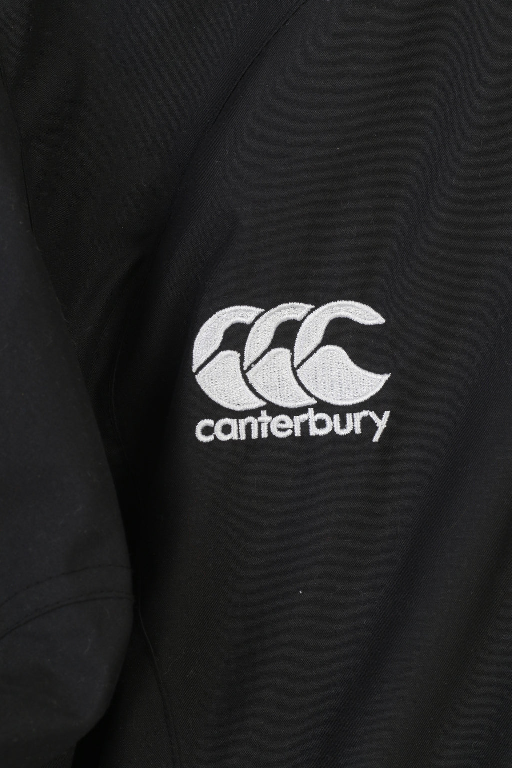 Canterbury Boys 14 Age Jacket Black Fleece Double Side Vintage Full Zipper Top