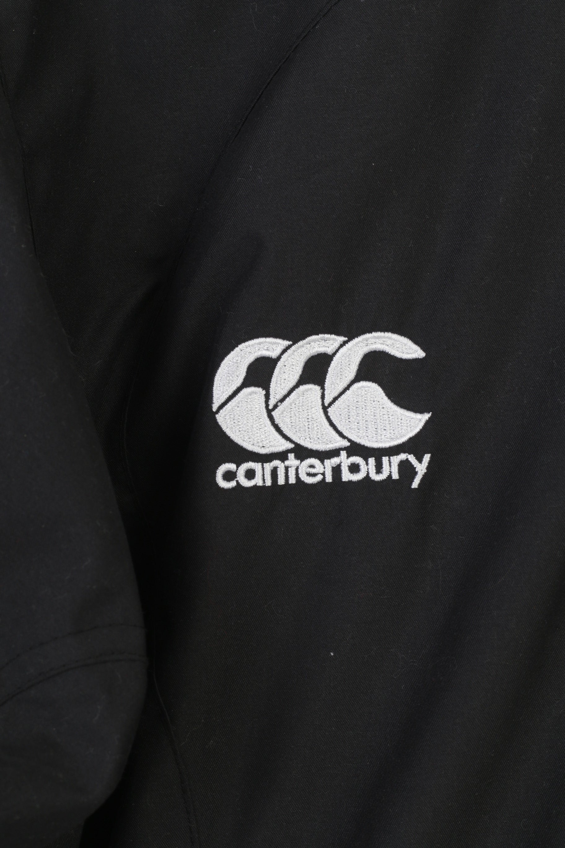 Canterbury Veste pour garçon de 14 ans en polaire noire double face vintage avec fermeture éclair complète 