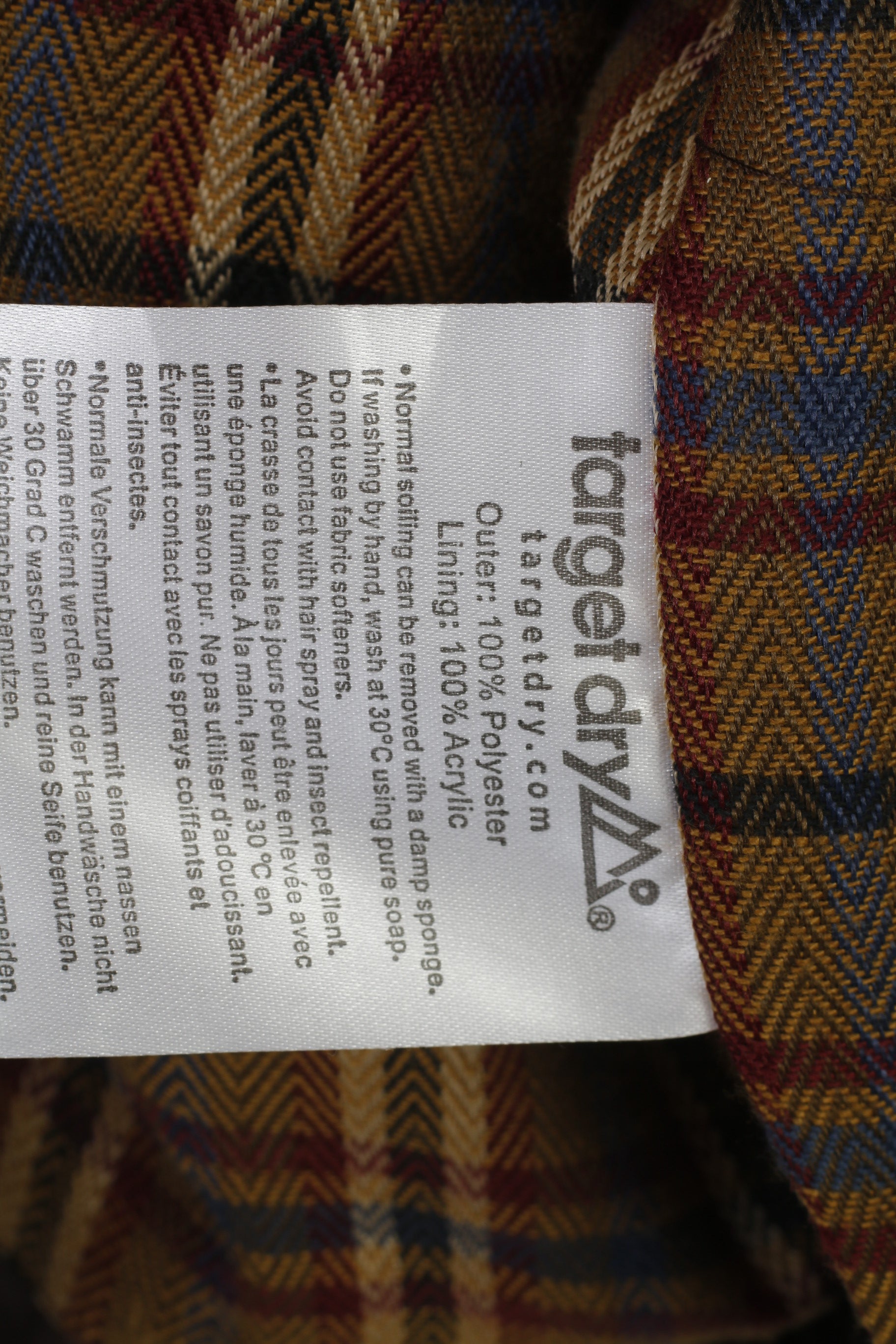 Target Dry Men L Coat Brown Long Full Zipper Waterproof Vintage Top