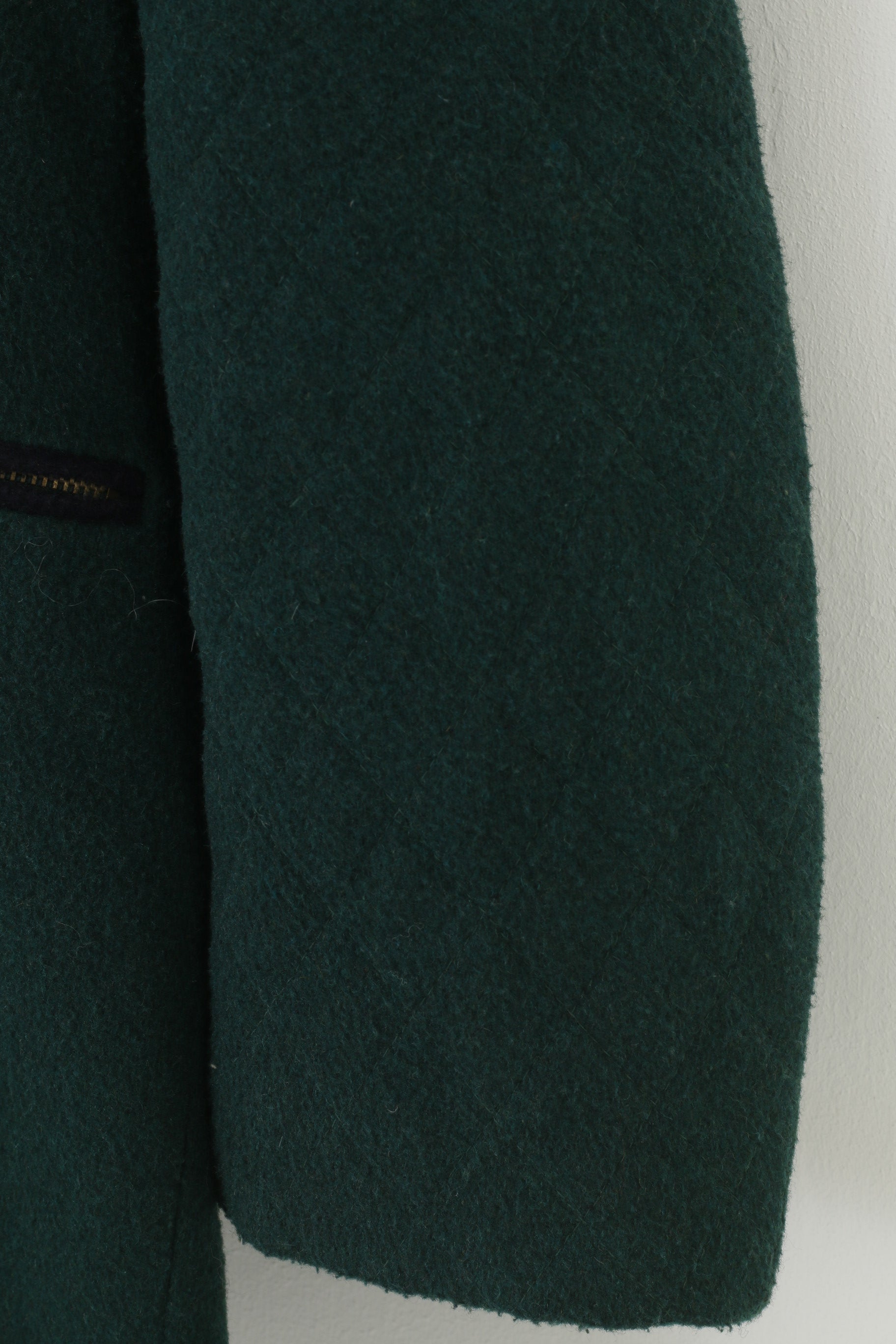 Vintage Woman L Jacket Green Bottoms Collar Embroidery Tyrol Trachten Top