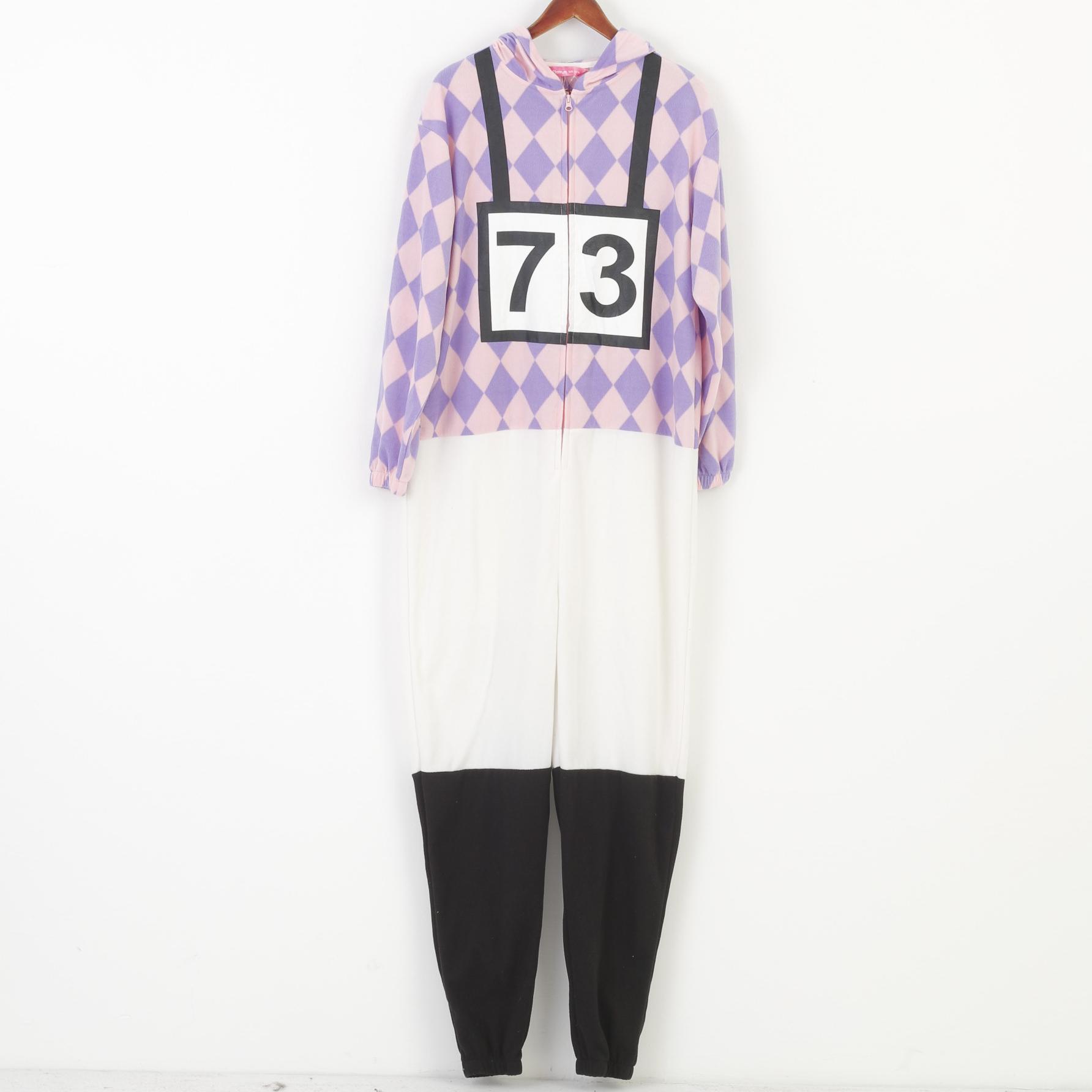 Platinum Girls 14/16 Age Jumpsuit Pink Hood Soft Full Zipper Pyjamas