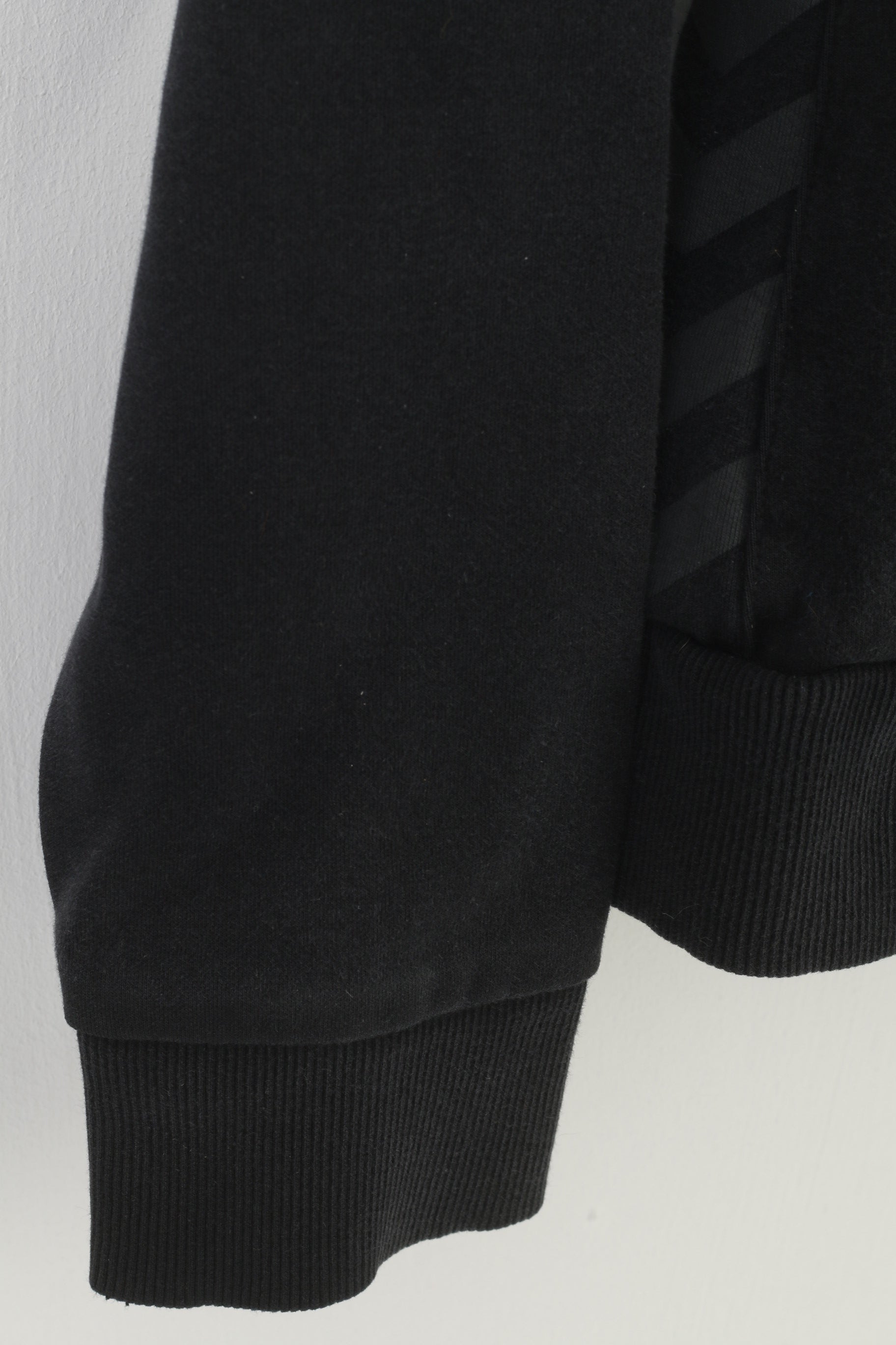 Hummel Garçons XL 14/15 Âge Sweatshirt Noir Full Zipper Hood Sport Cotton Top