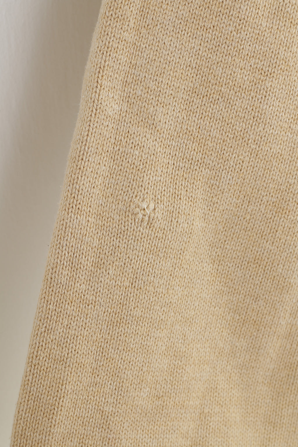 Gant Men L Jumper Beige Coton Col V Manches Longues Classique Vintage Top