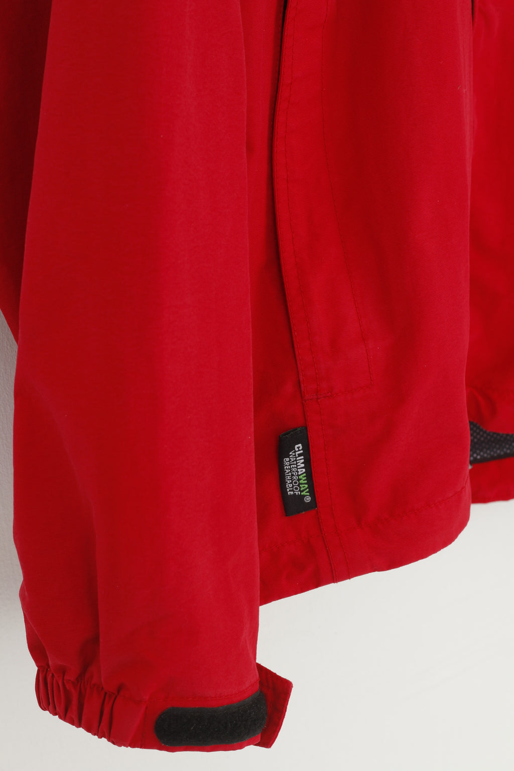 Lafuma Men M Jacket Red Full Zipper Hood Polyamid Vintage Top