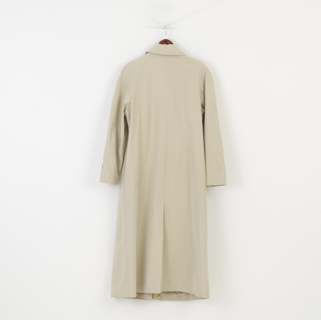 Getex Woman 46 XL Coat Cream Bottoms Collar Long Vintage Top
