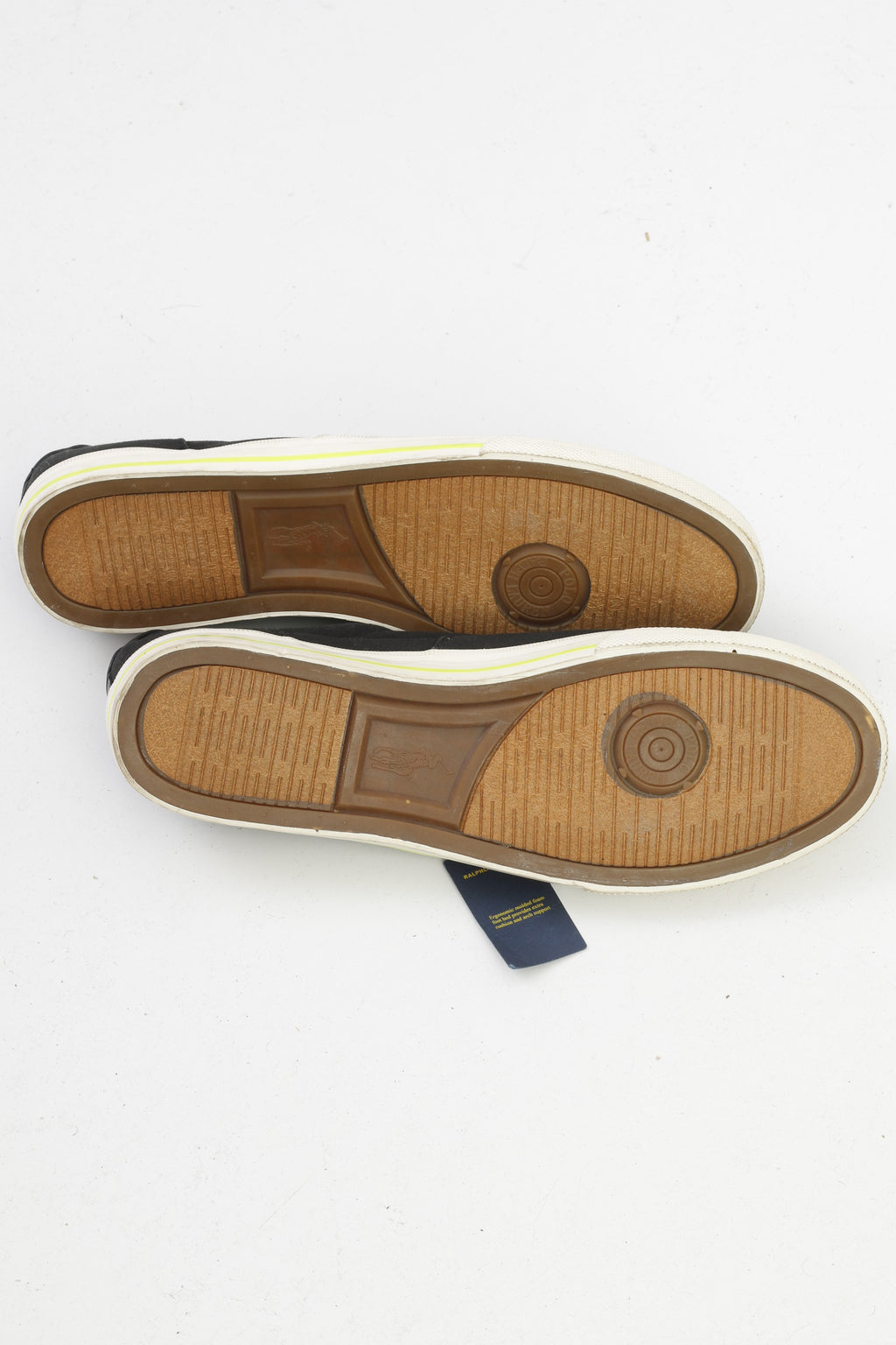 NEW Polo Ralph Lauren Men 15 50 Shoes Black Training Without Laces  Sneakers