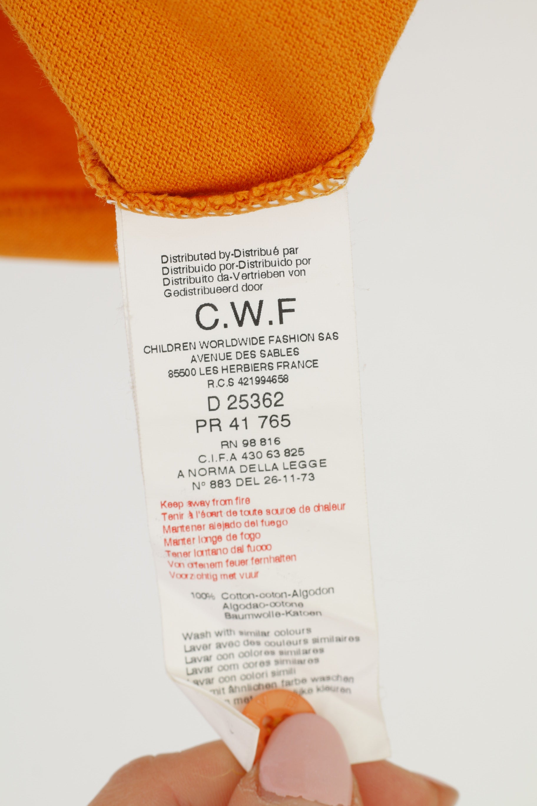 DKNY Men Polo Shirt 12 M Polo Shirt Orange Short Sleeve Cotton Top