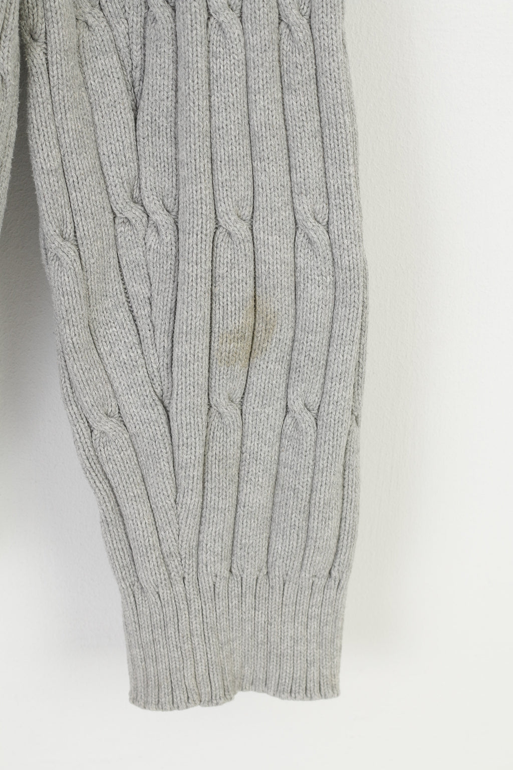 Peak Performance Uomo L Maglione Pantaloni Top in maglione vintage classico in cotone grigio