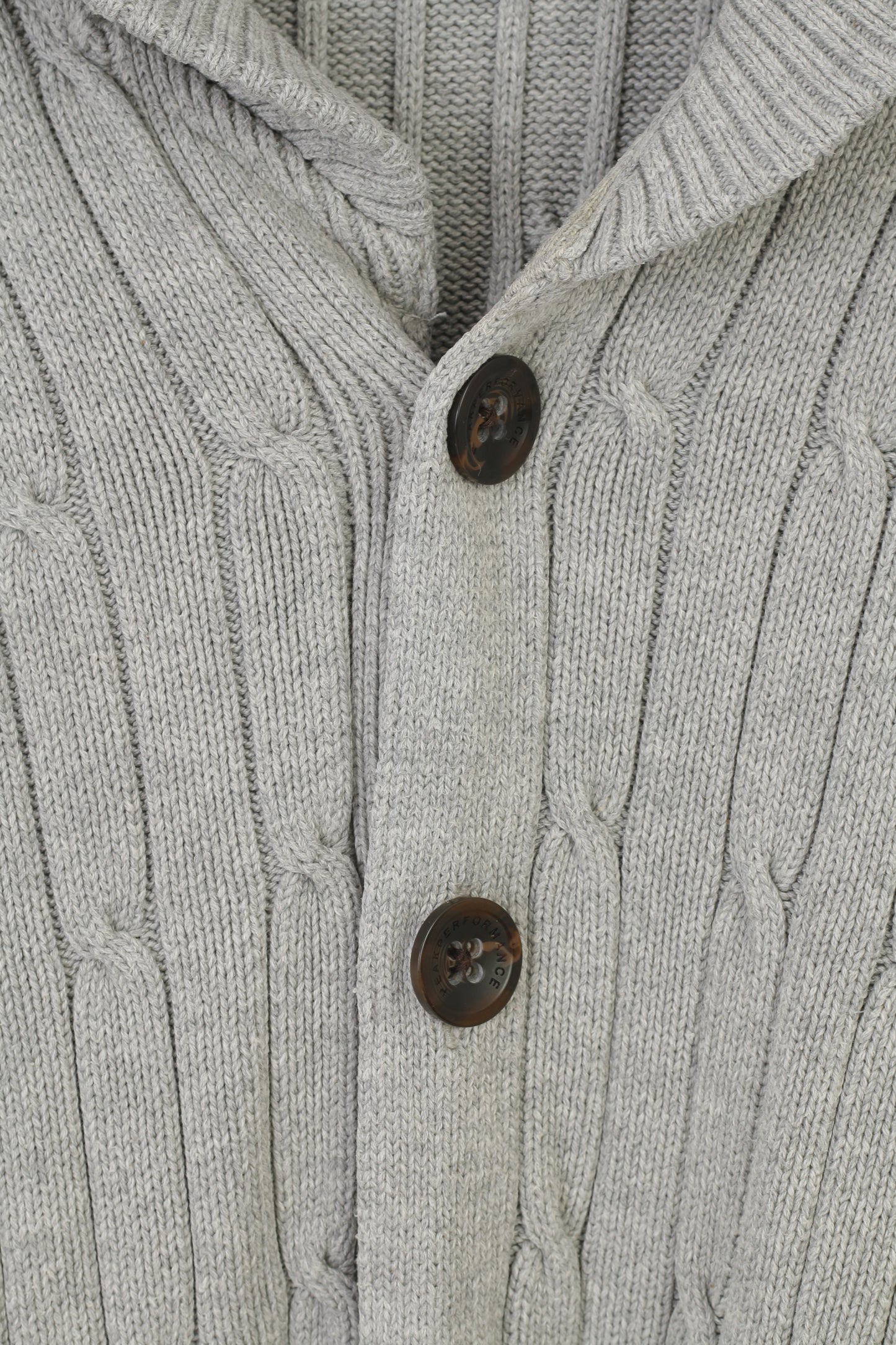 Peak Performance Uomo L Maglione Pantaloni Top in maglione vintage classico in cotone grigio