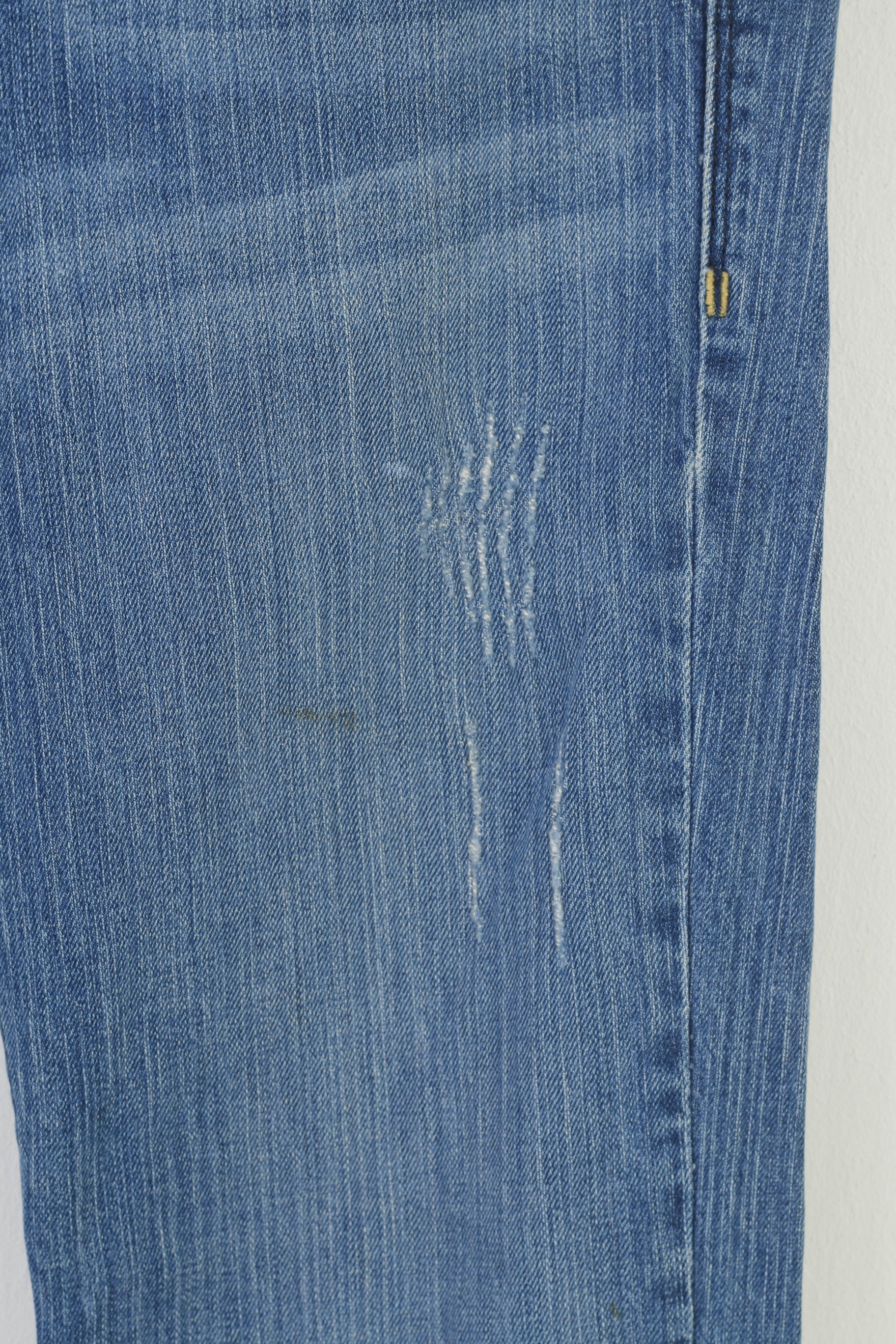 DKNY Men 28 Trousers Blue Cotton Jeans Elastan Low Waist VIntage Pants