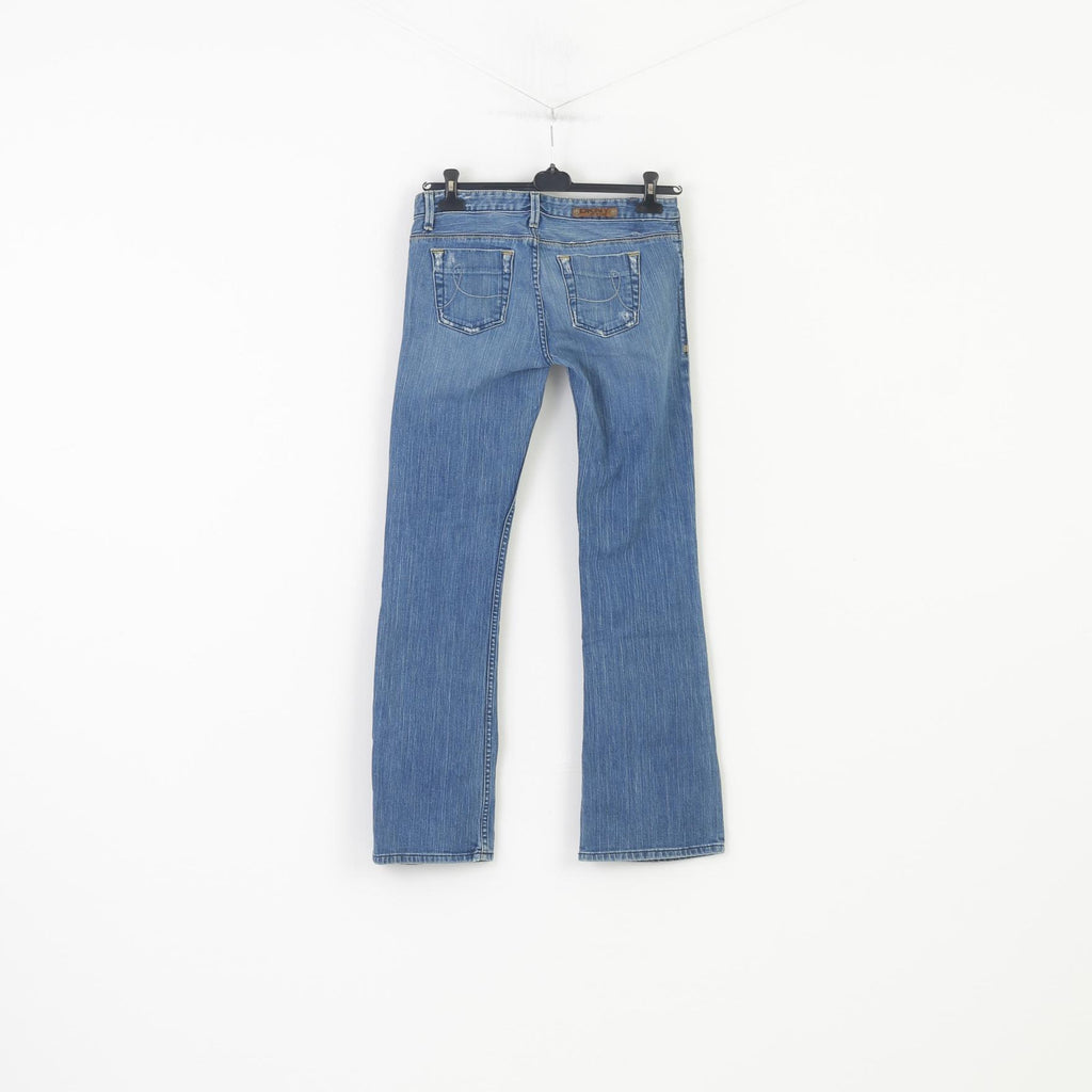 DKNY Men 28 Trousers Blue Cotton Jeans Elastan Low Waist VIntage Pants