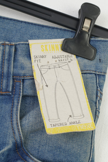 NOVITÀ Successivo Pantaloni per ragazze 12 anni 152 Jeans denim Pantaloni skinny in cotone a vita alta