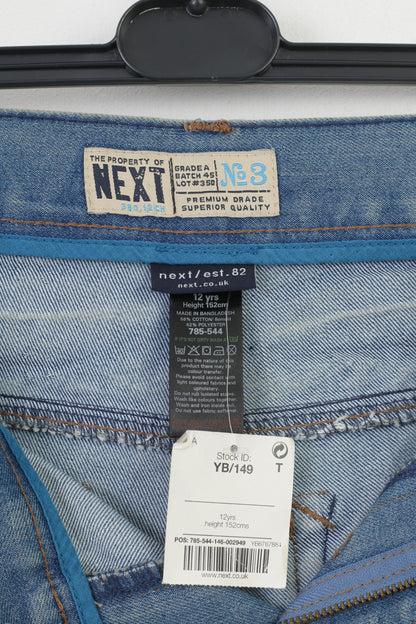 NOUVEAU Next Filles 12 Âge 152 Pantalons Denim Jeans Skinny Coton Taille Haute Pantalon