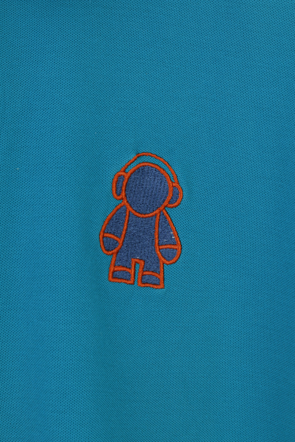 Humor Men XL M Polo Shirt Turquoise Short Sleeve Cotton Summer Vintage Collar Top