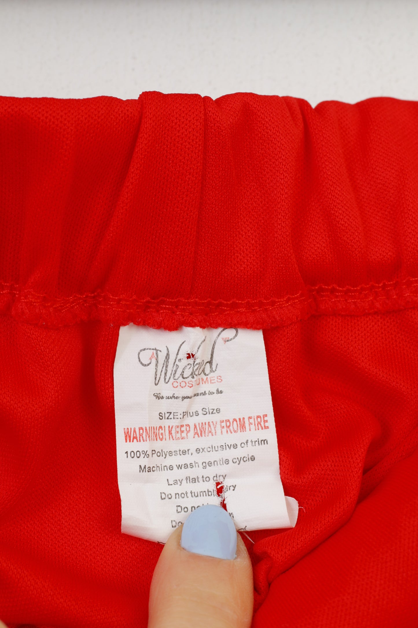 Wicked Costumes Pantalon de sport pour femme grande taille L Pantalon de survêtement rouge