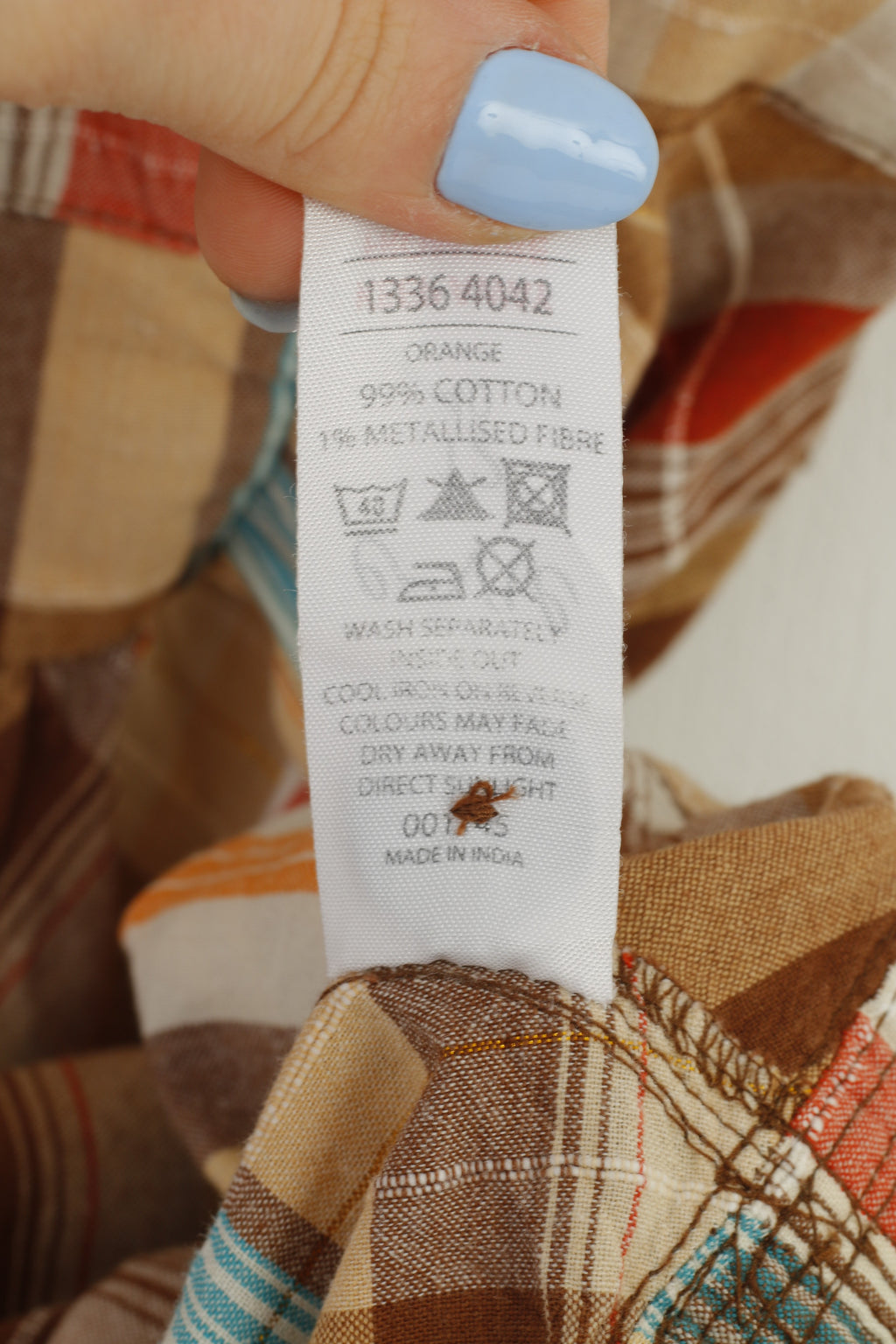 Evie Collection Femmes 12 40 M Robe Débardeur À Carreaux Marron Mini Coton Sans Manches 