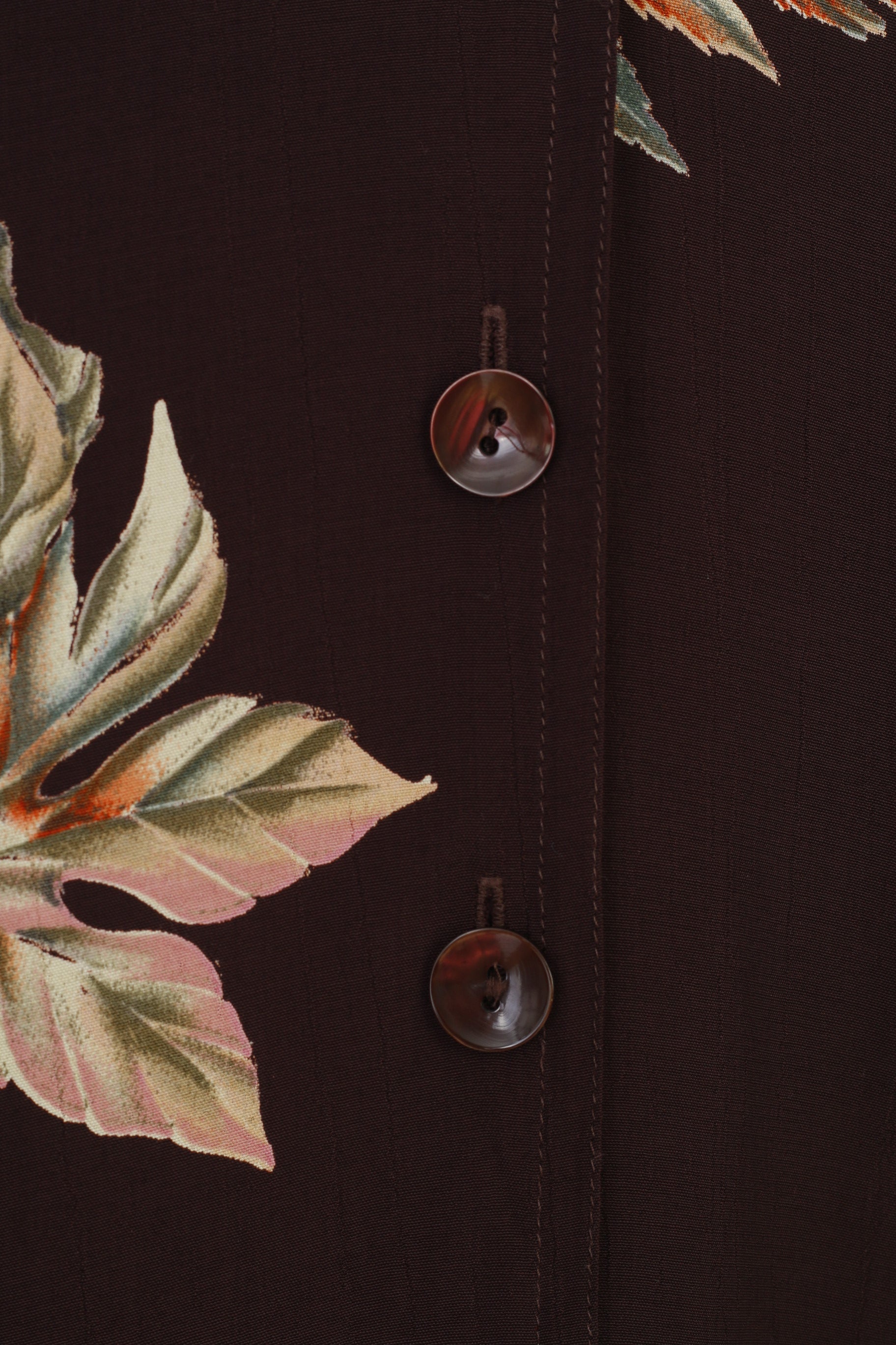 Camicia casual Elvi da donna 18 2XL Camicia casual con spalline a maniche lunghe con stampa floreale marrone 