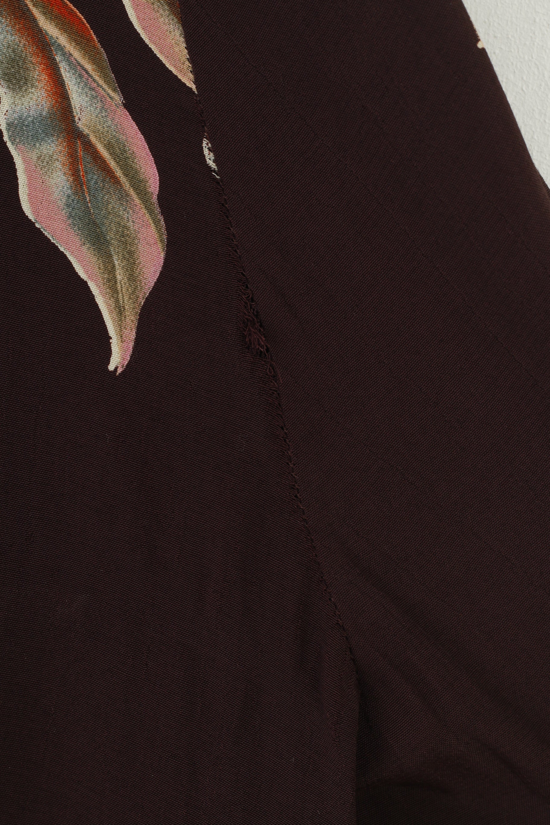 Elvi femmes 18 2XL chemise décontractée marron imprimé fleur à manches longues épaulettes col haut 