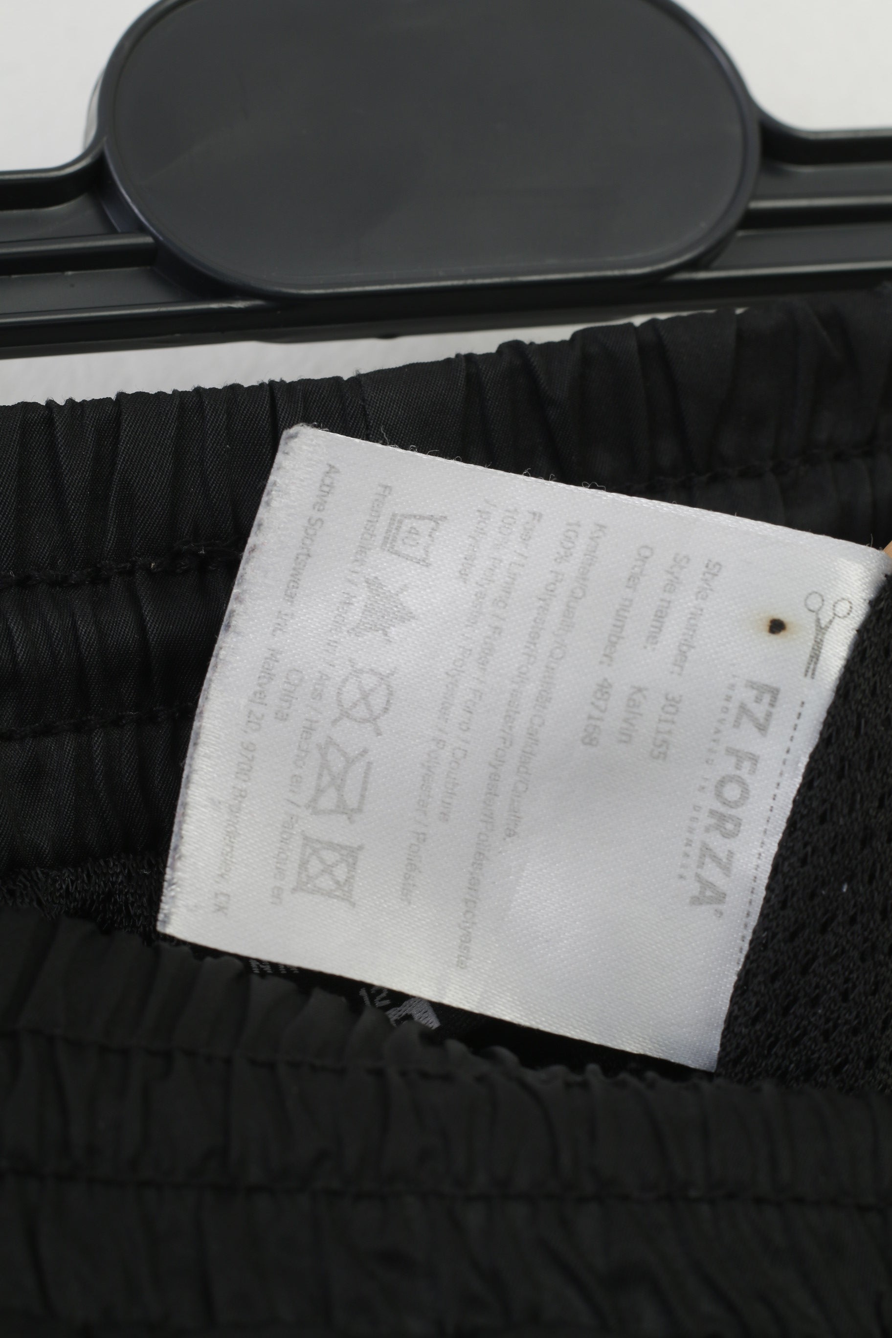 FZ Forza Boys 12 Age Trousers Black Sportswear Track Bottoms Elastic Waist Vintage Pants